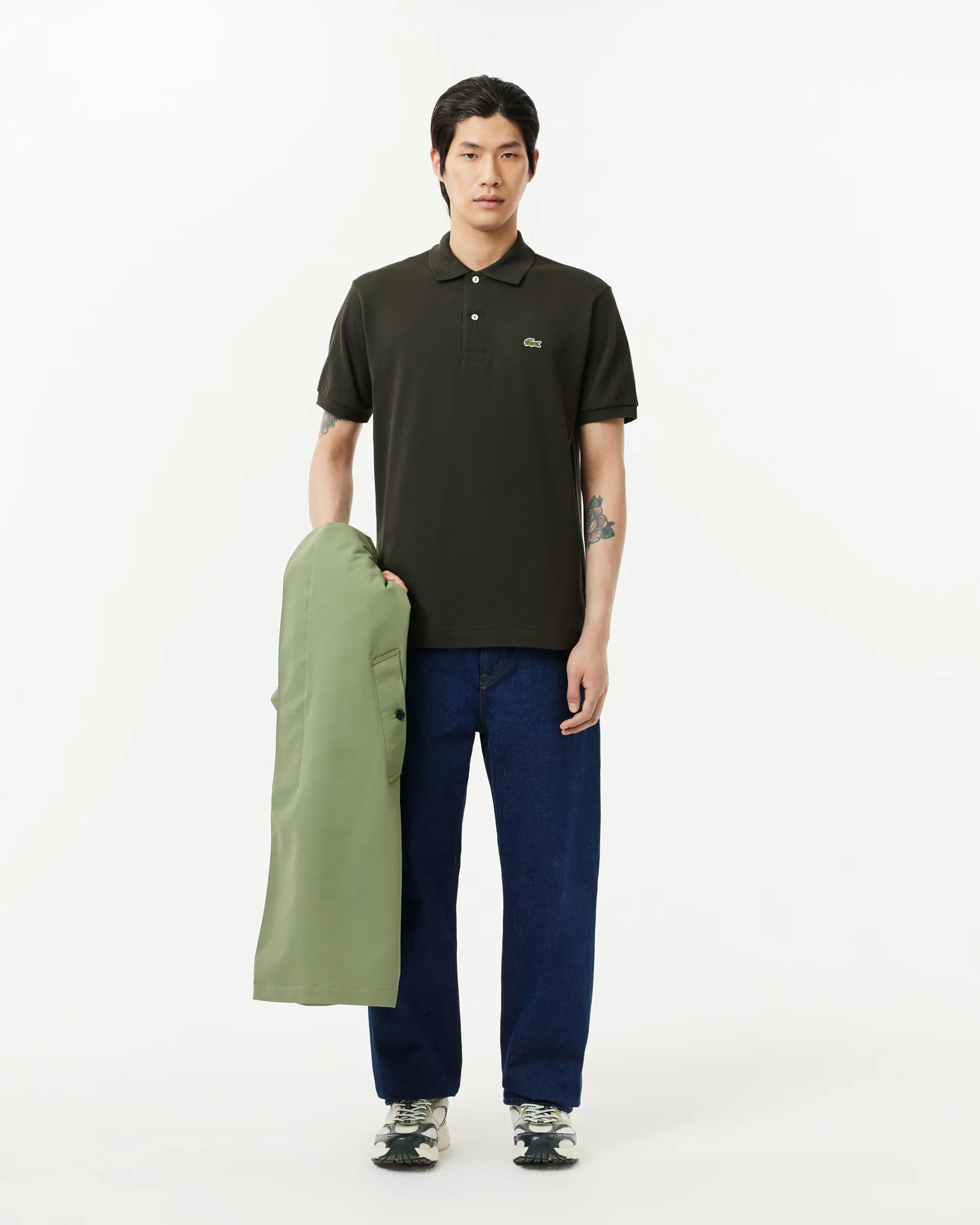 Lacoste Classic Fit L.12.12 Mens Short Sleeve Polo Shirt - Sapwood L7A - Image 3