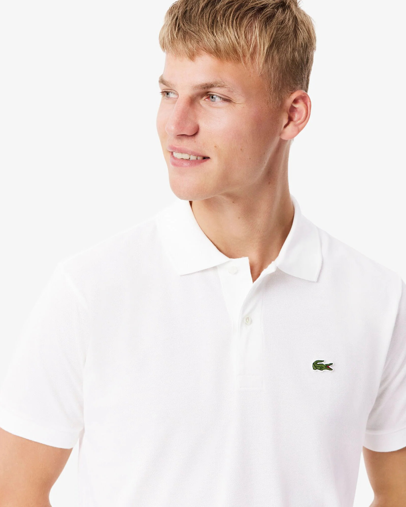 Lacoste Classic Fit L.12.12 Mens Short Sleeve Polo Shirt - White 001 - Image 2