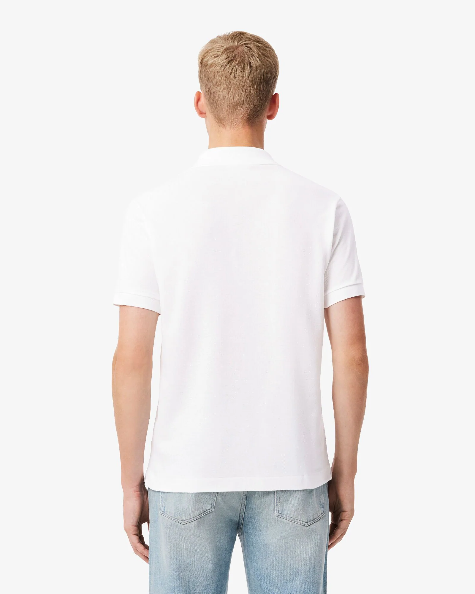 Lacoste Classic Fit L.12.12 Mens Short Sleeve Polo Shirt - White 001 - Image 4
