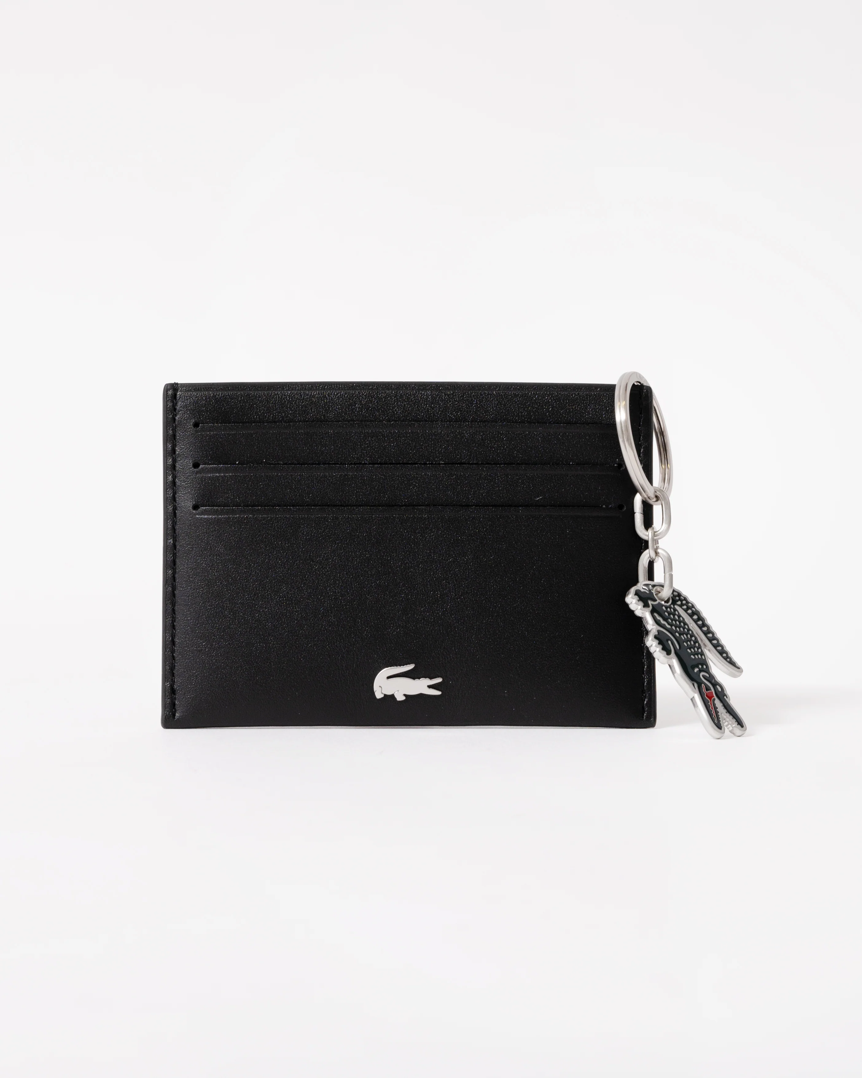 Lacoste Credit Card Holder And Key Ring Gift Box - Noir KR Croc Sinope R66 - Image 2