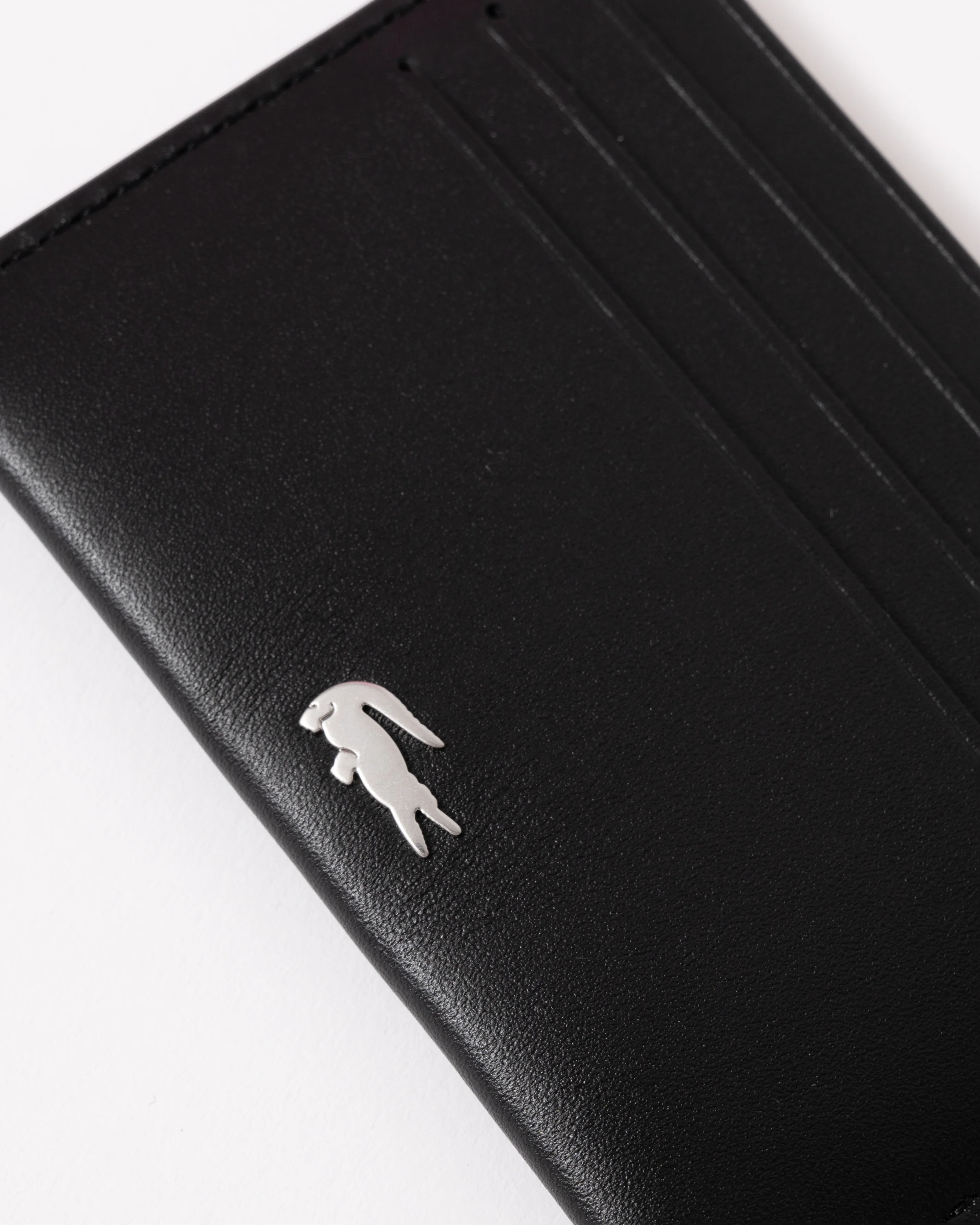 Lacoste Credit Card Holder And Key Ring Gift Box - Noir KR Croc Sinope R66 - Image 5