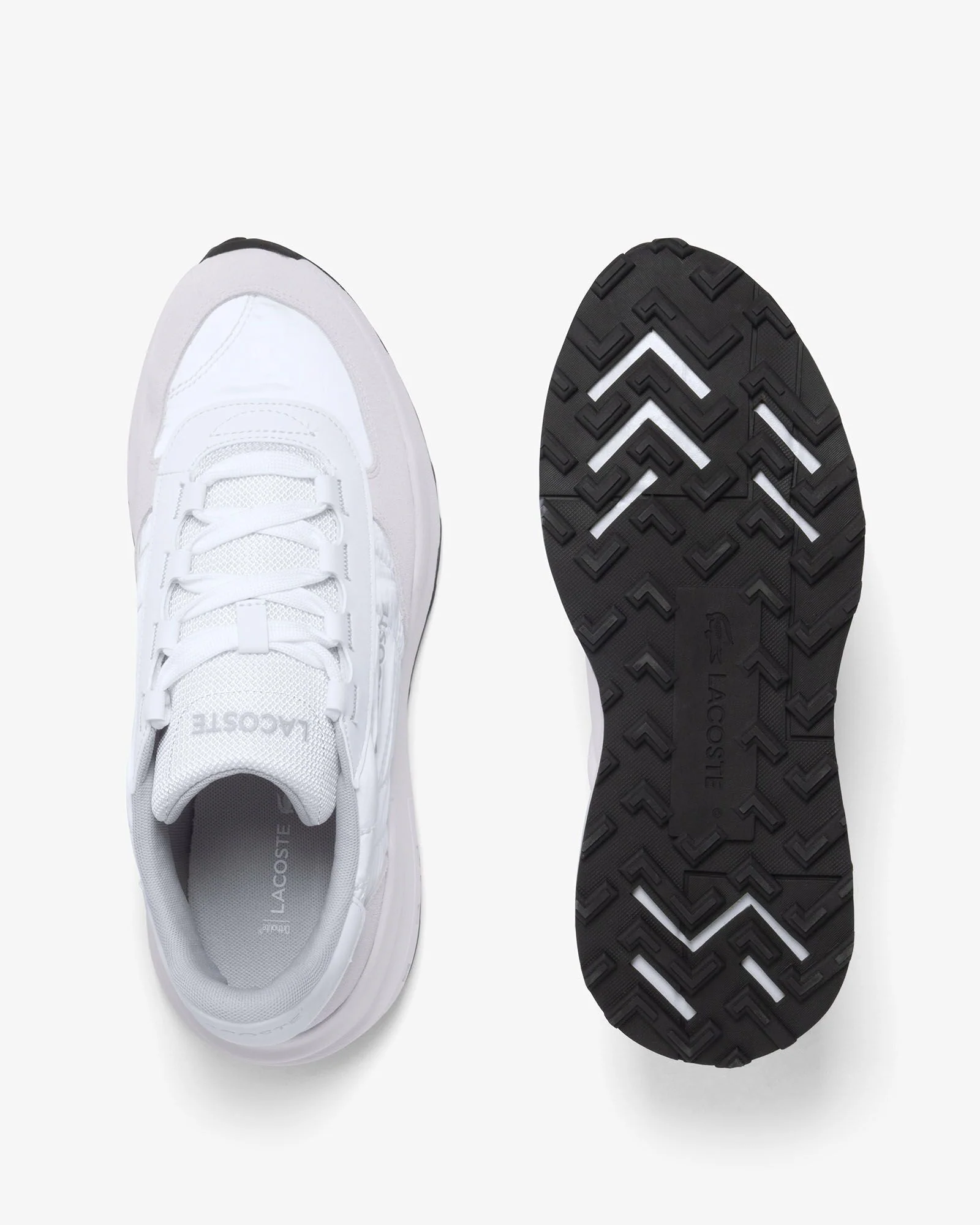 Lacoste Elite Active Evo Mens Trainers - White/Light Grey 14X - Image 3