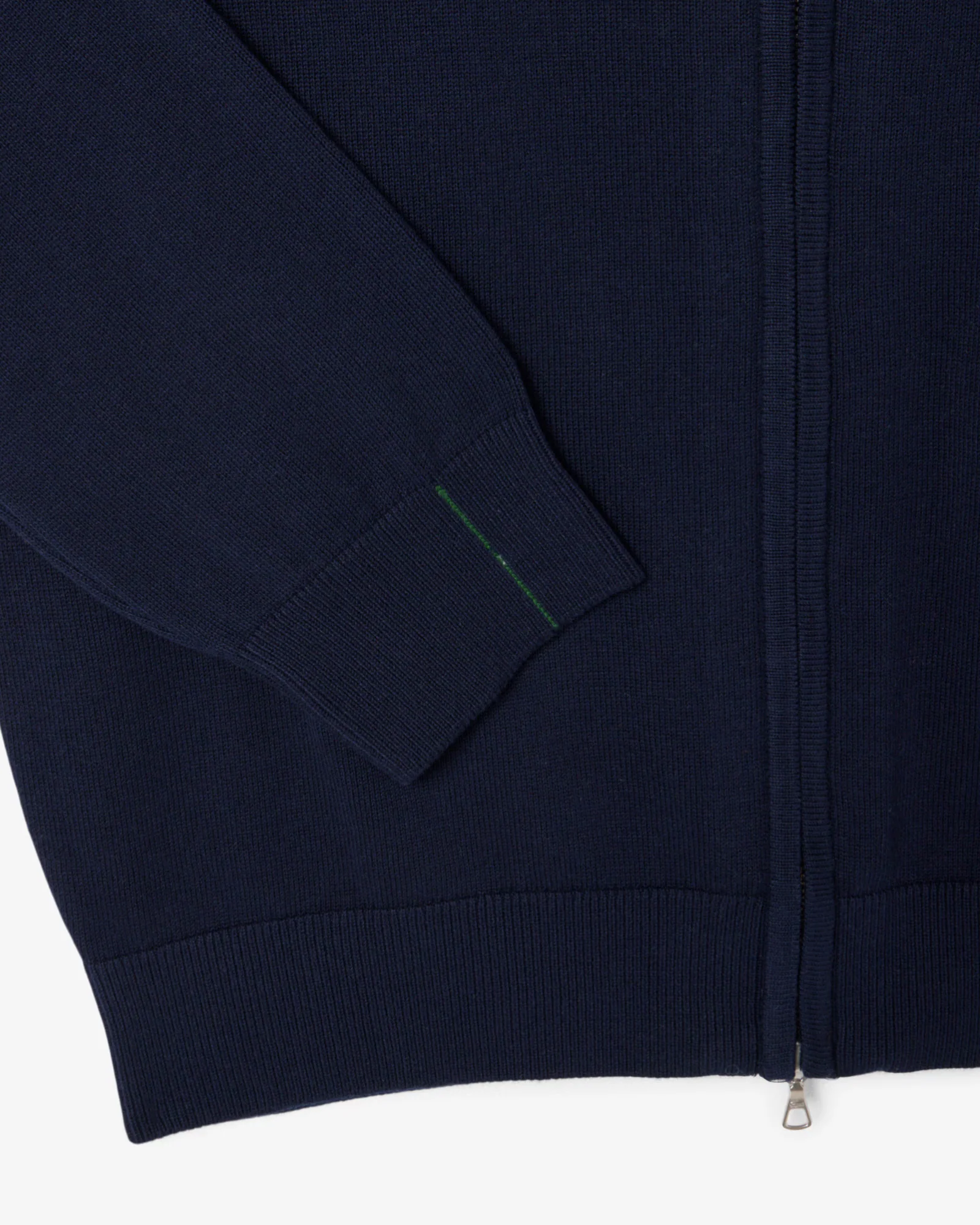Lacoste High Neck Zipped Cotton Mens Sweater - Navy Blue 166 - Image 5