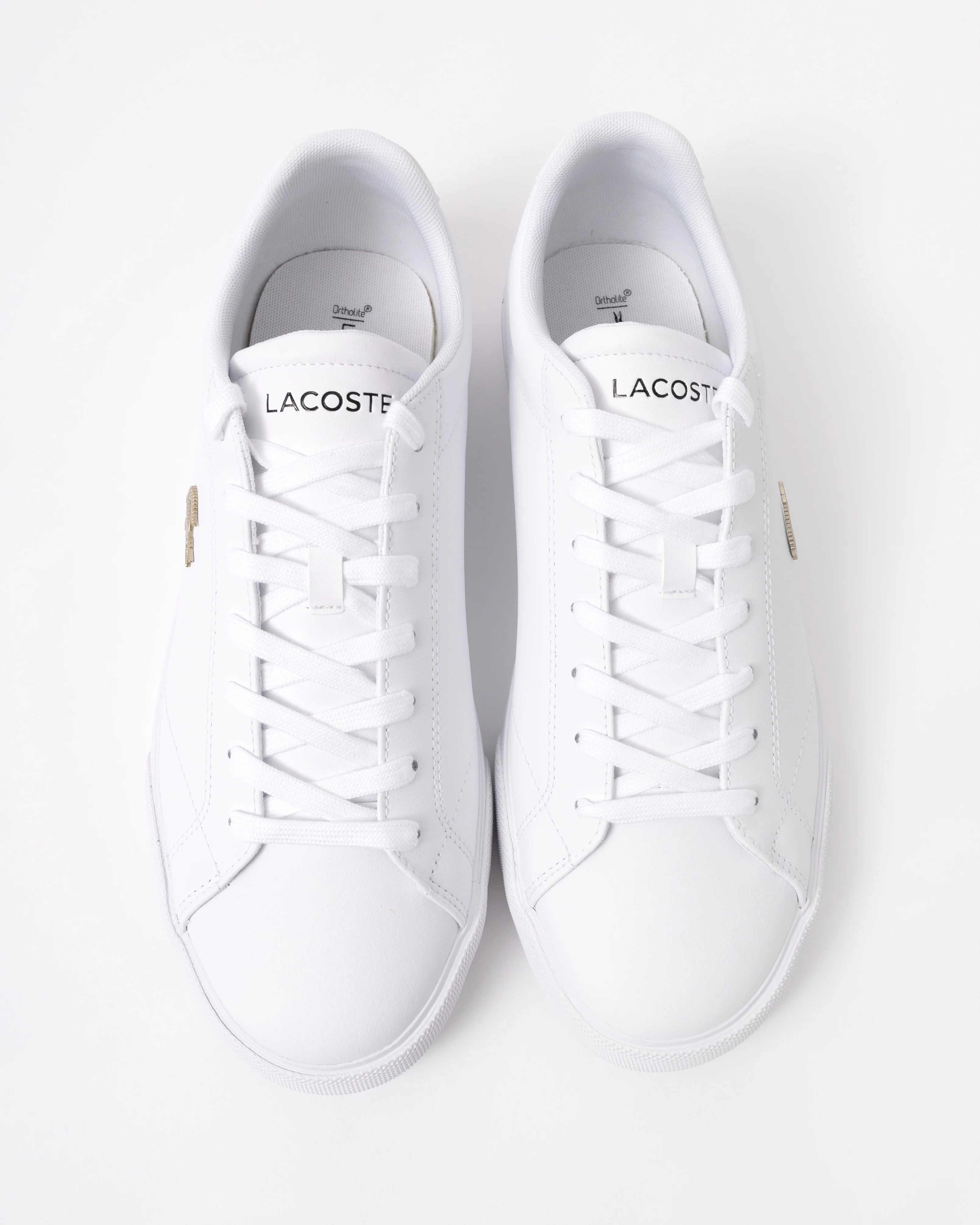 Lacoste Lerond Set Mens Trainers - White/White 21G - Image 5