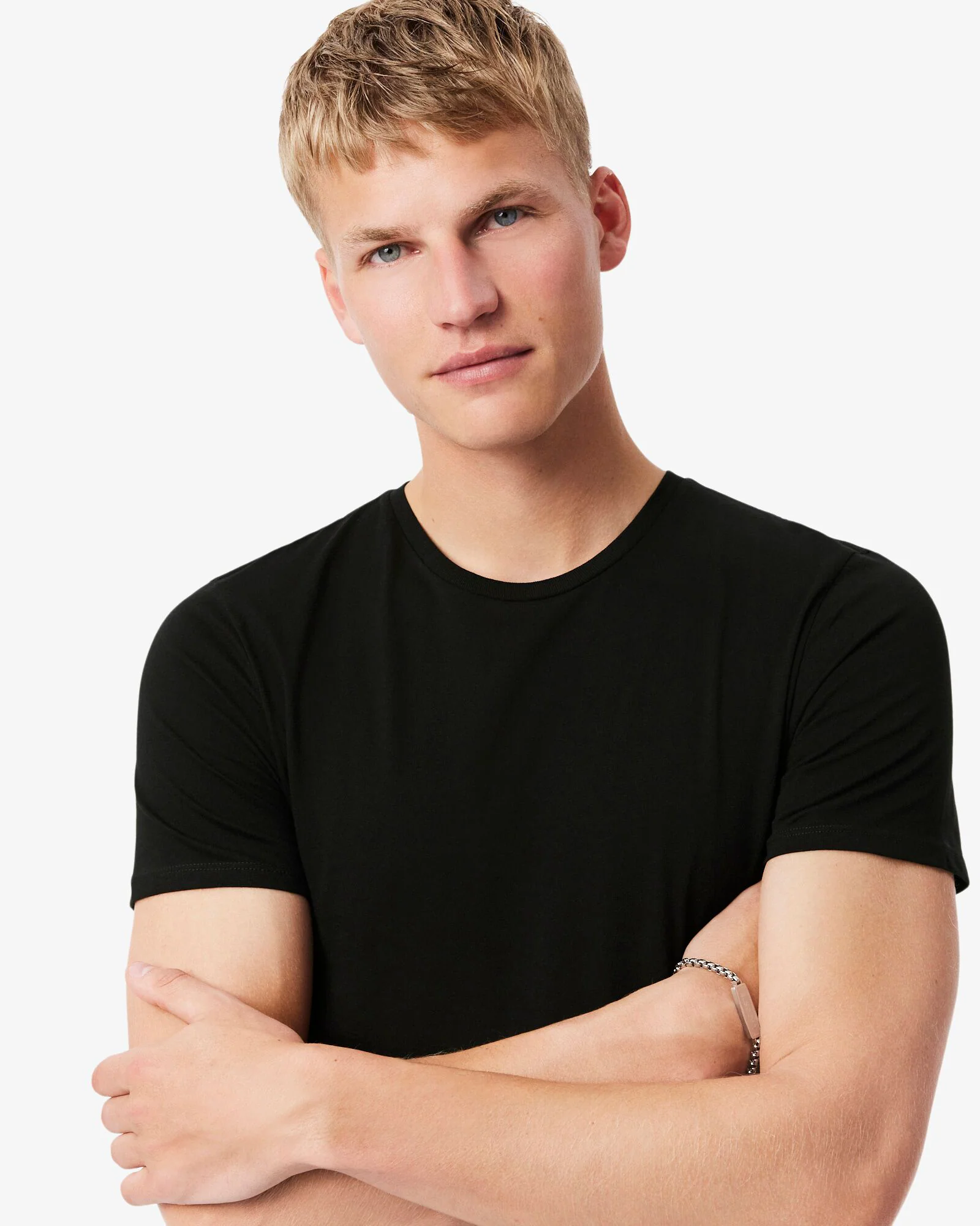 Lacoste Mens 3-Pack Plain Mens T-Shirts - Black 031 - Image 3