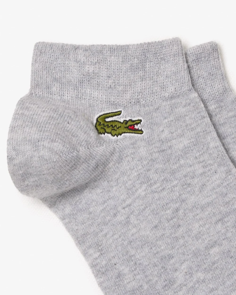 Lacoste Mens 3-Pack Trainers Socks - Grey Chine/Navy Blue/White 5KC - Image 2