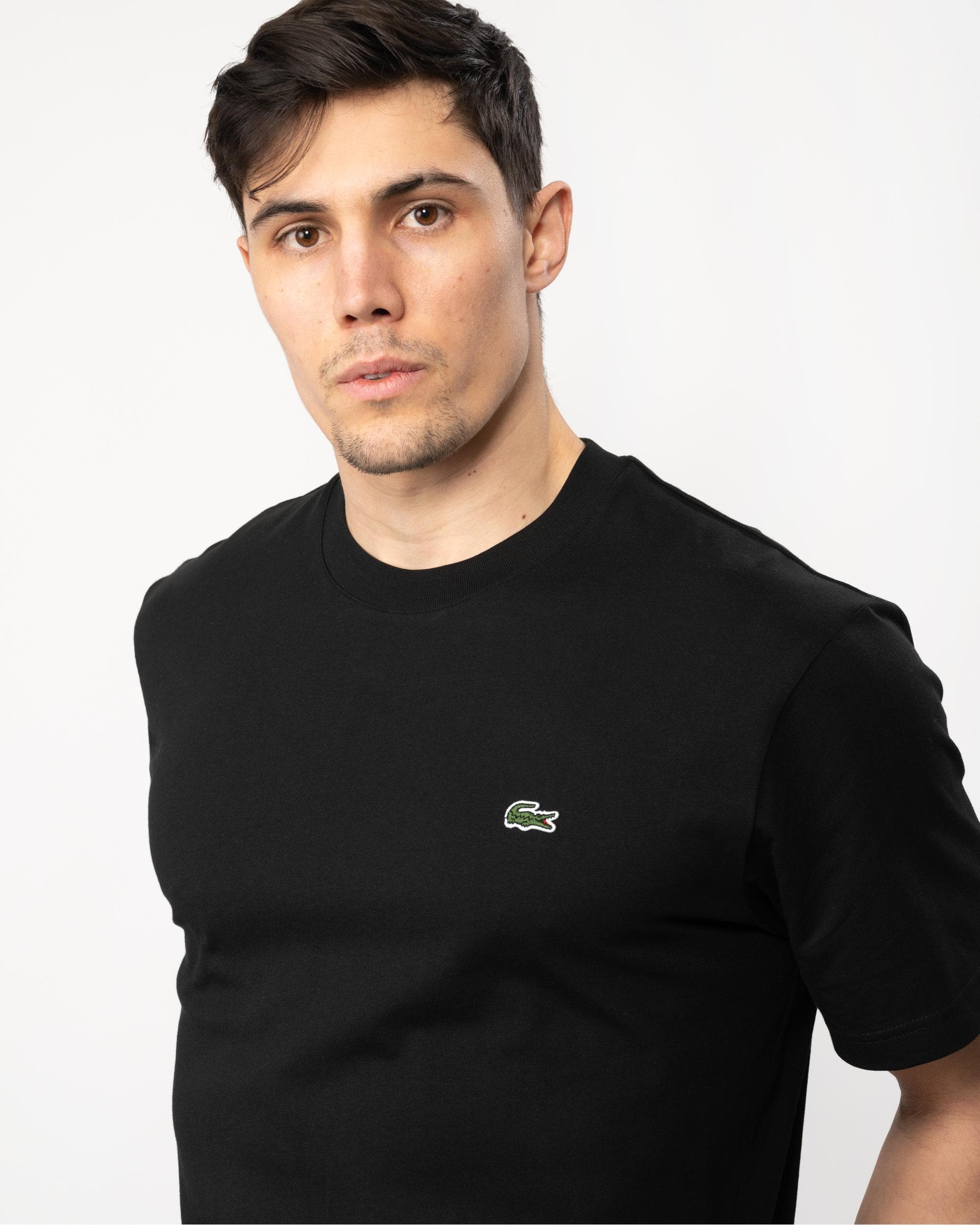 Lacoste Mens Classic Fit Cotton Jersey T-Shirt - Black 031 - Image 2