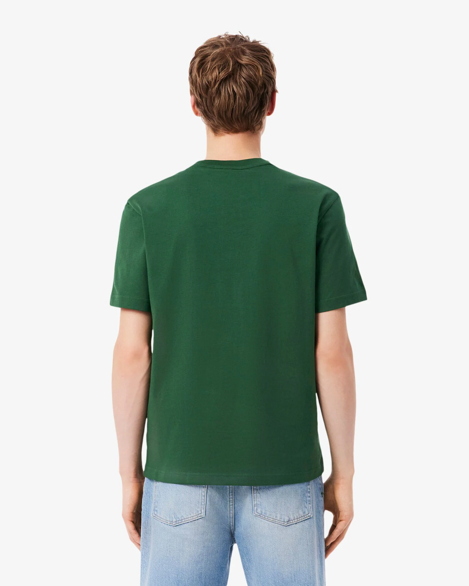 Lacoste Mens Classic Fit Cotton Jersey T-Shirt - Green 132 - Image 4