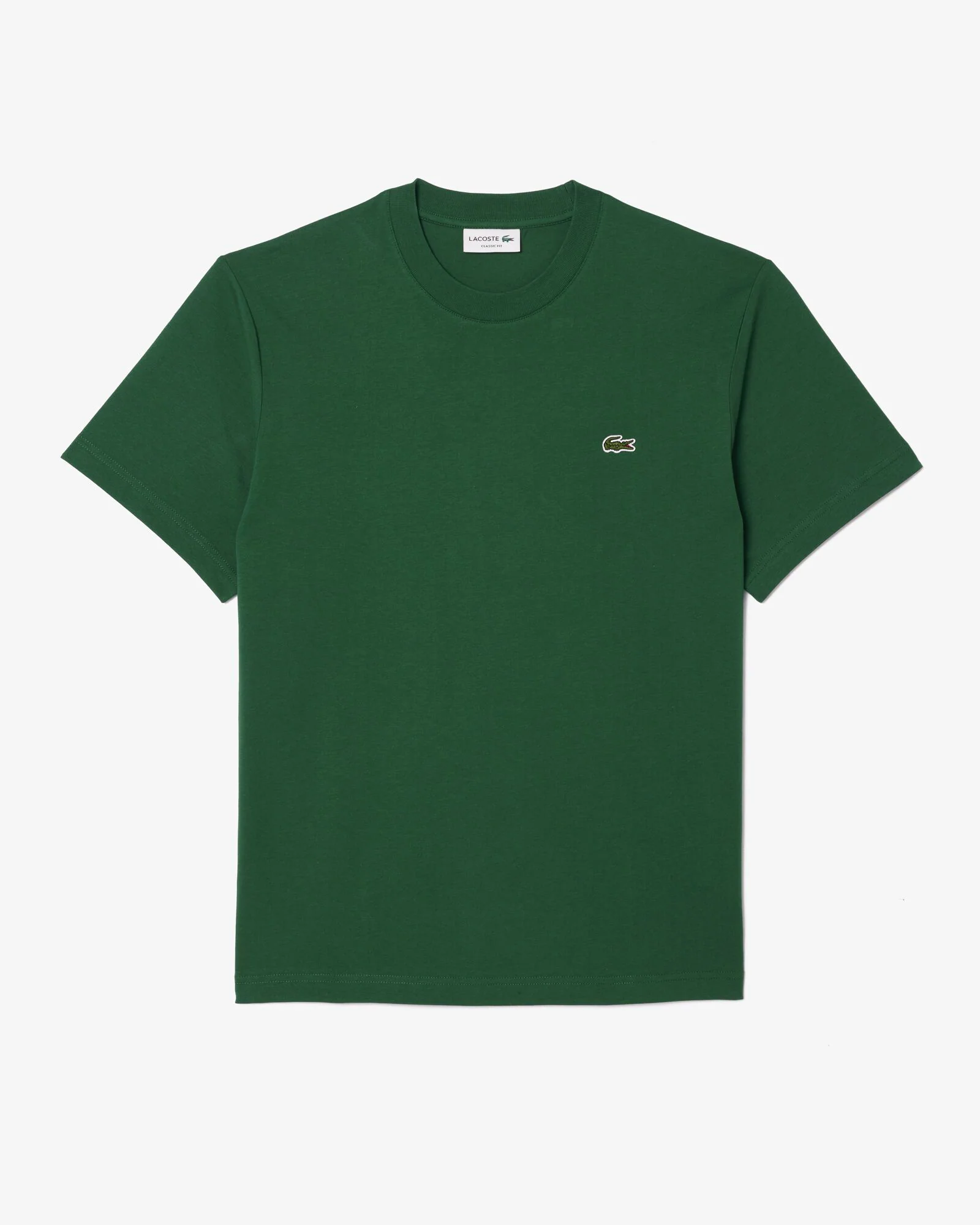 Lacoste Mens Classic Fit Cotton Jersey T-Shirt - Green 132 - Image 7