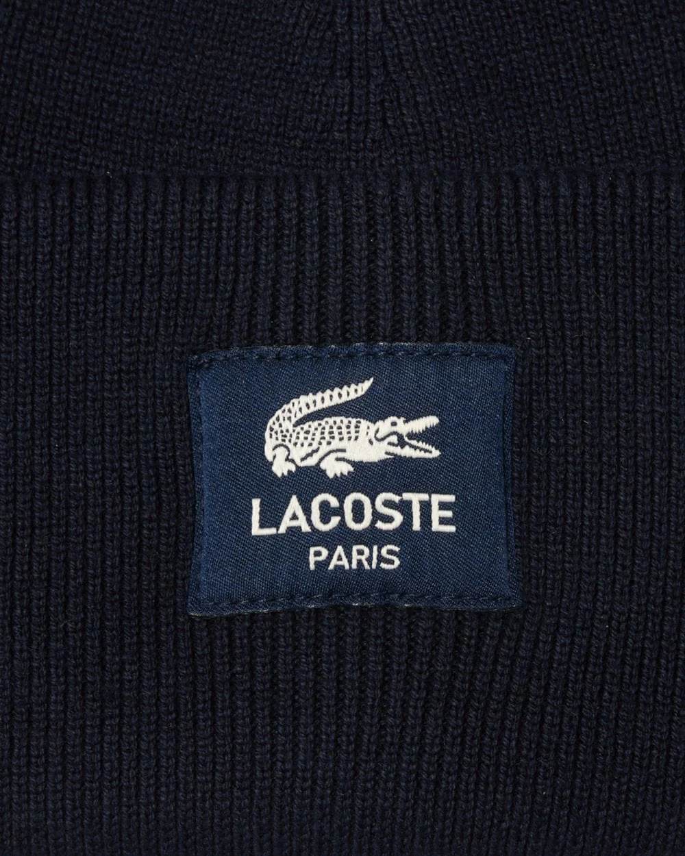 Lacoste Mens Cotton Blend Double Face Beanie - Image 2