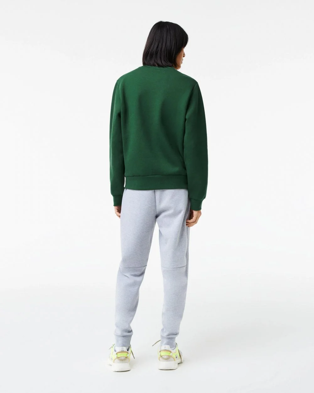 Lacoste Mens Crew Neck Fleece Sweatshirt - Green 132 - Image 3