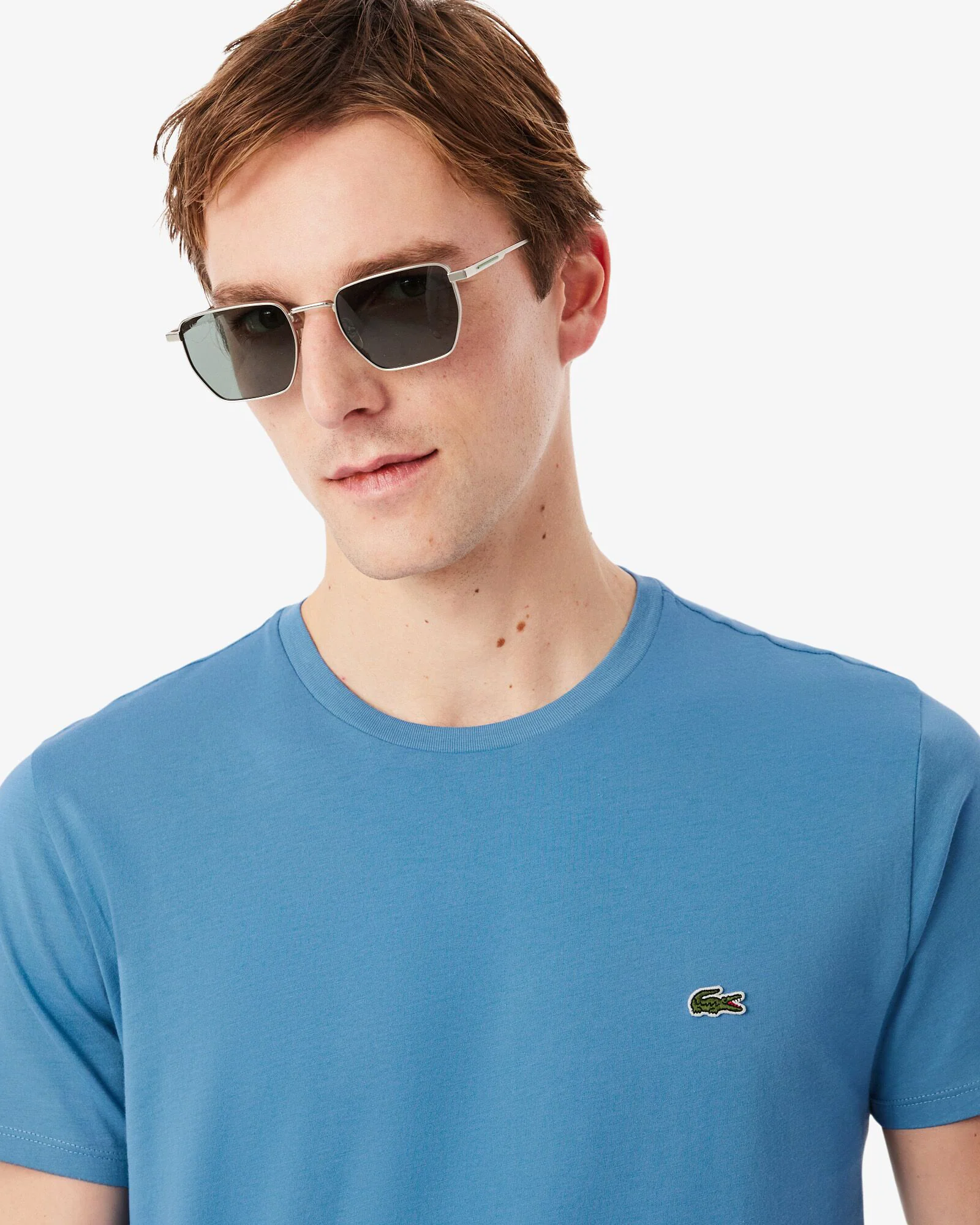 Lacoste Mens Crew Neck Pima Cotton Jersey T-Shirt - Abyss Blue JBK - Image 2