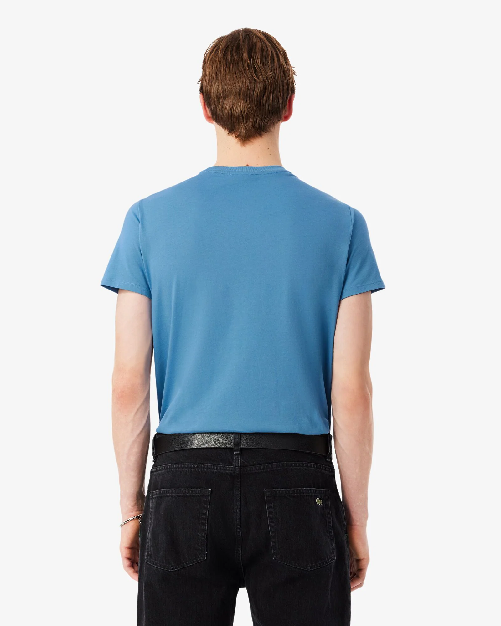 Lacoste Mens Crew Neck Pima Cotton Jersey T-Shirt - Abyss Blue JBK - Image 4