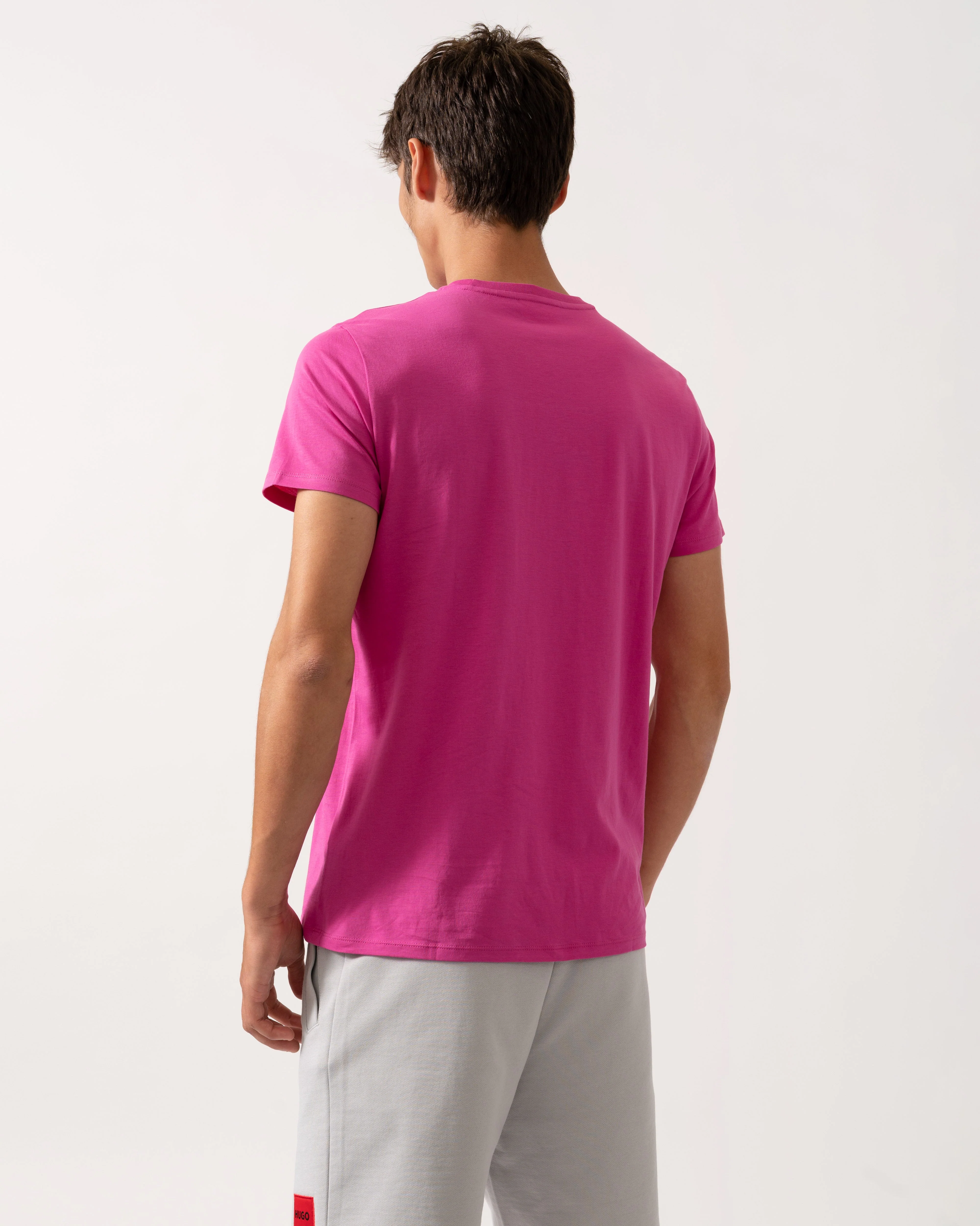 Lacoste Mens Crew Neck Pima Cotton Jersey T-Shirt - Malva I1L - Image 4