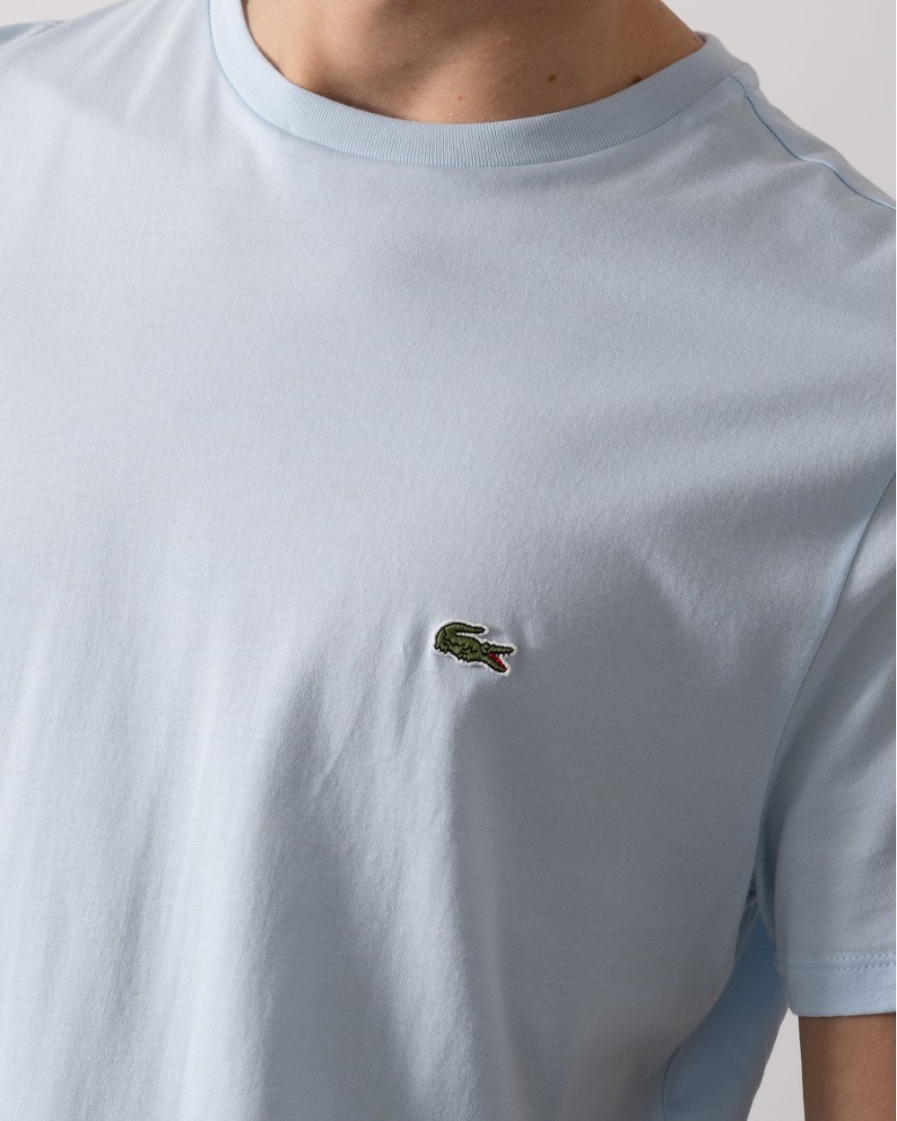 Lacoste Mens Crew Neck Pima Cotton Jersey T-Shirt - Rill T01 - Image 2