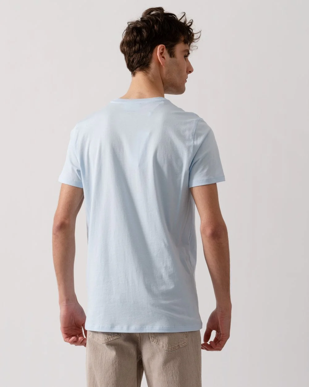 Lacoste Mens Crew Neck Pima Cotton Jersey T-Shirt - Rill T01 - Image 3
