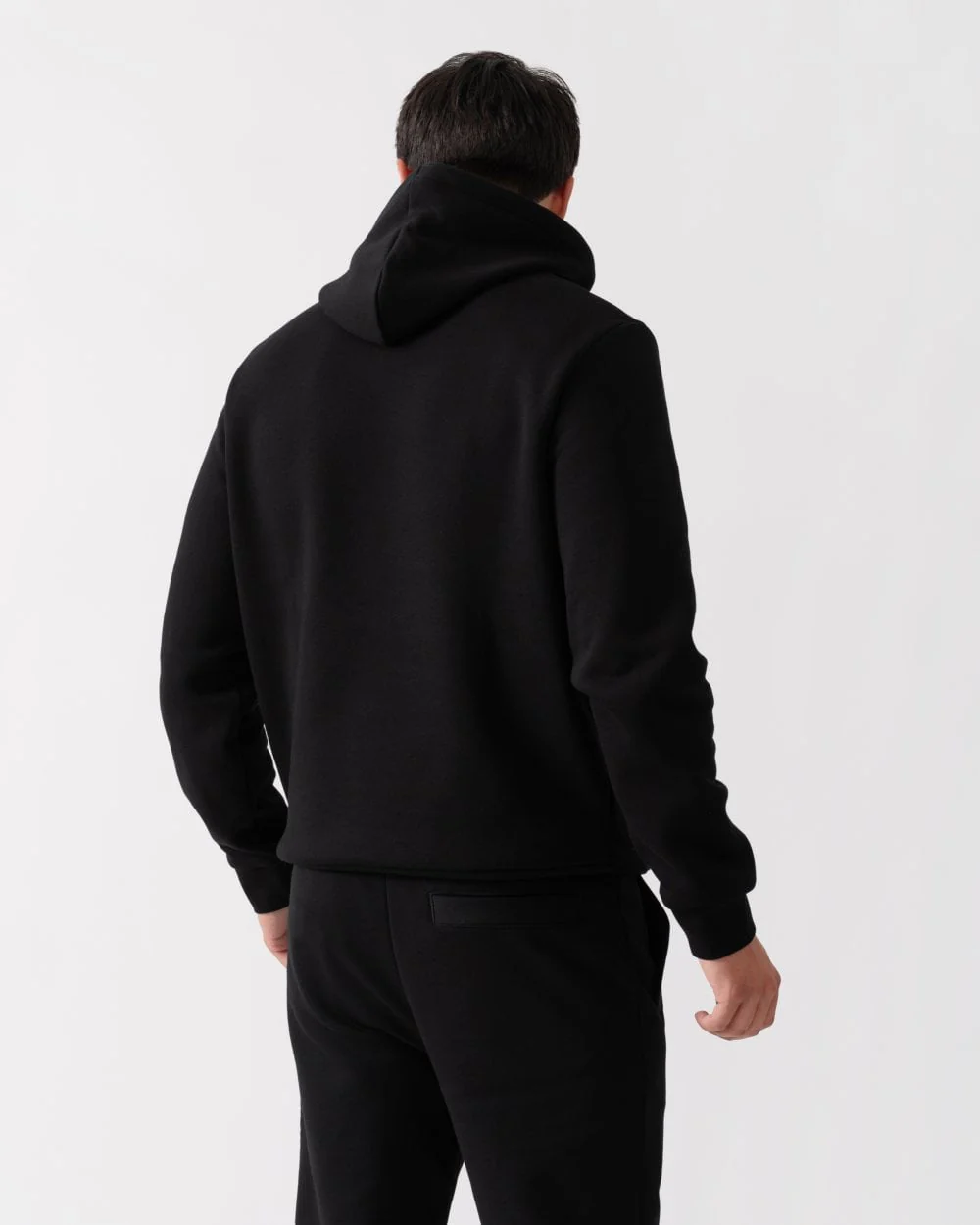 Lacoste Mens Fleece Hoodie - Black 031 - Image 4