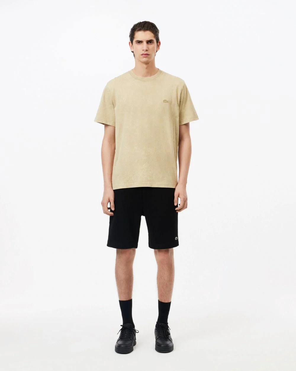 Lacoste Mens Fleece Shorts - Black 031 - Image 2