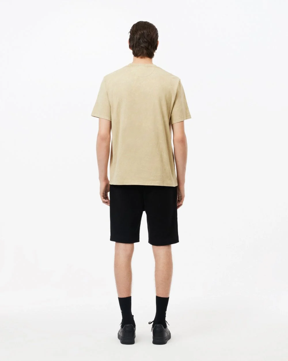 Lacoste Mens Fleece Shorts - Black 031 - Image 4