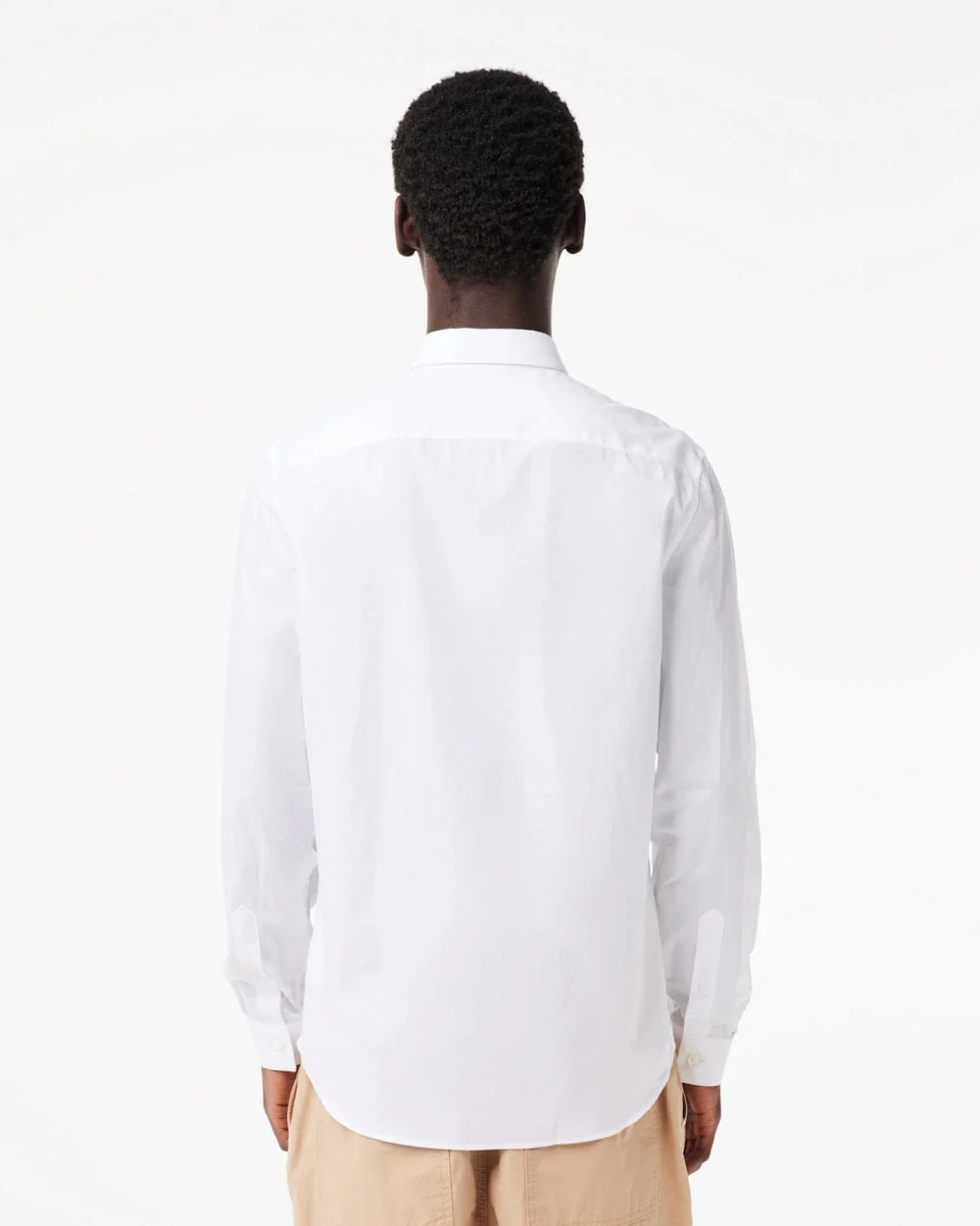Lacoste Mens Long Sleeve City Shirt - White 001 - Image 4