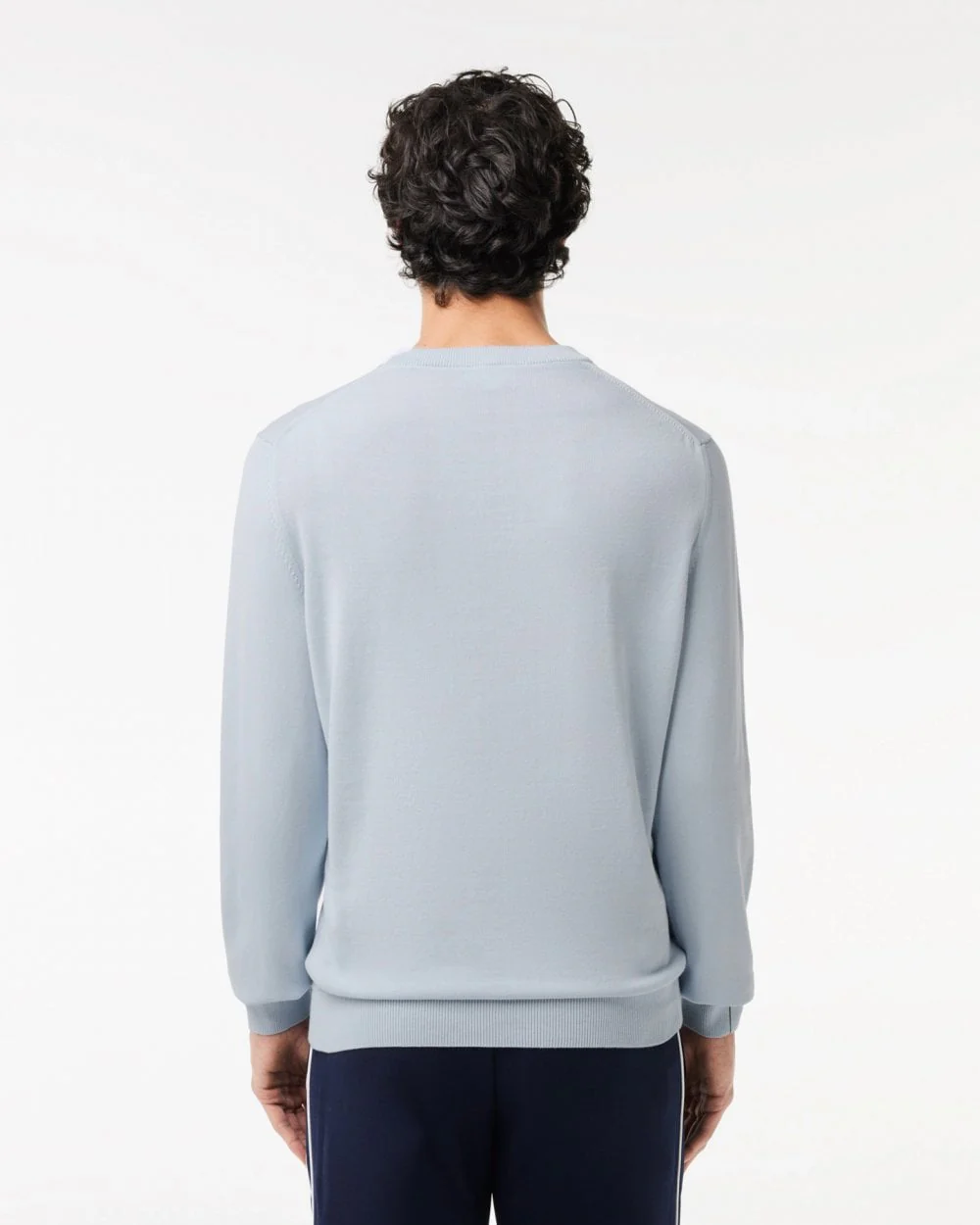 Lacoste Mens Organic Cotton Crew Neck Sweater - Phoenix Blue J2G - Image 3