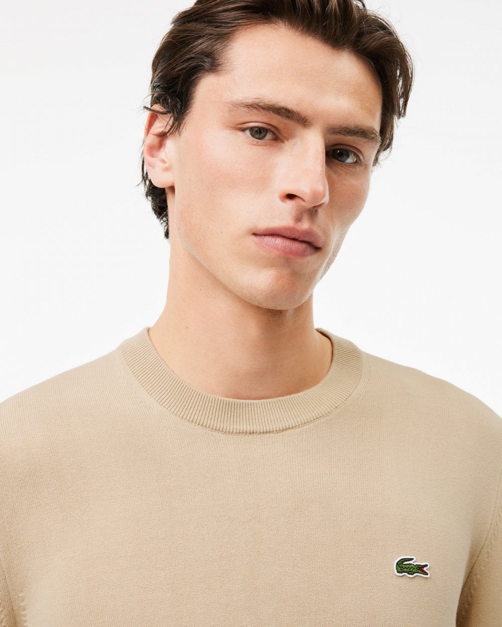 Lacoste Mens Organic Cotton Crew Neck Sweater - Viennese 02S - Image 2