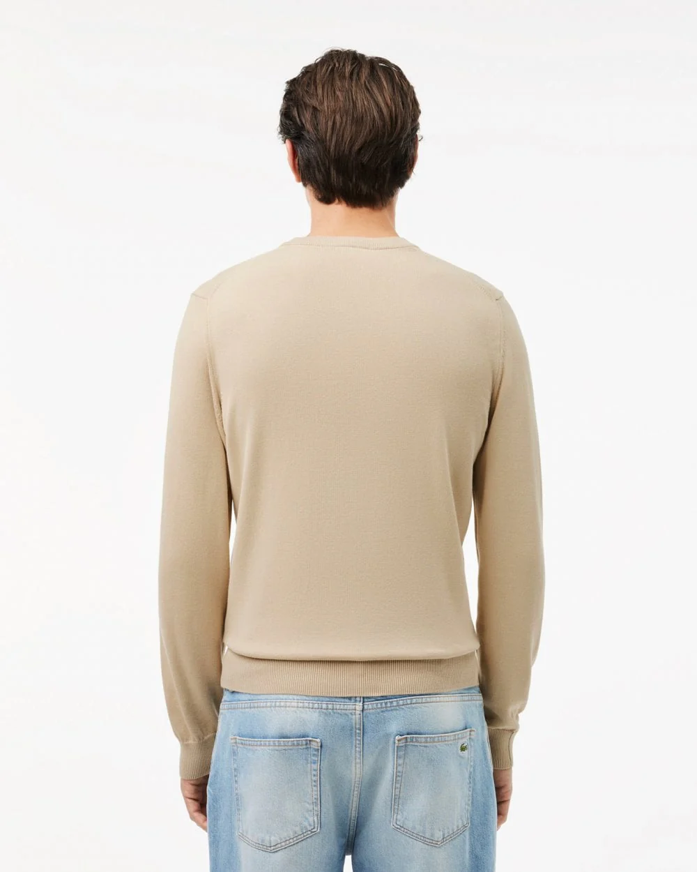 Lacoste Mens Organic Cotton Crew Neck Sweater - Viennese 02S - Image 3