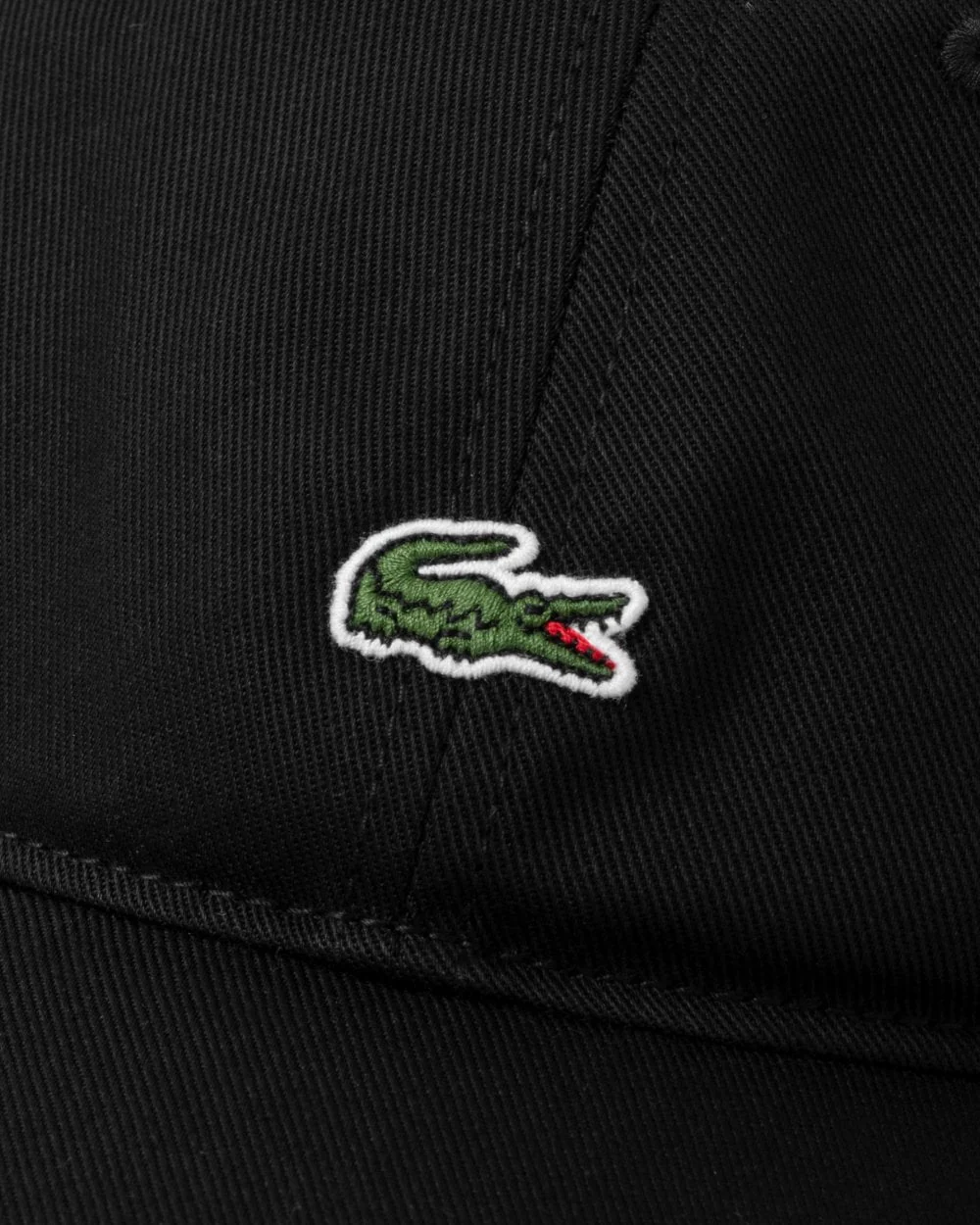 Lacoste Mens Organic Cotton Twill Cap - Black 031 - Image 3