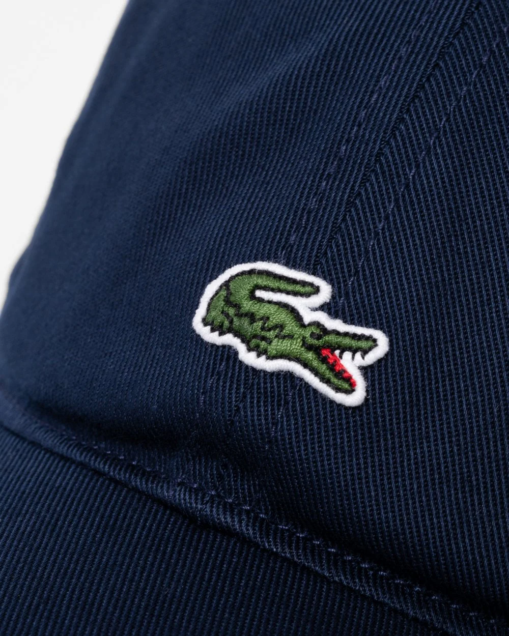 Lacoste Mens Organic Cotton Twill Cap - Navy Blue 166 - Image 3