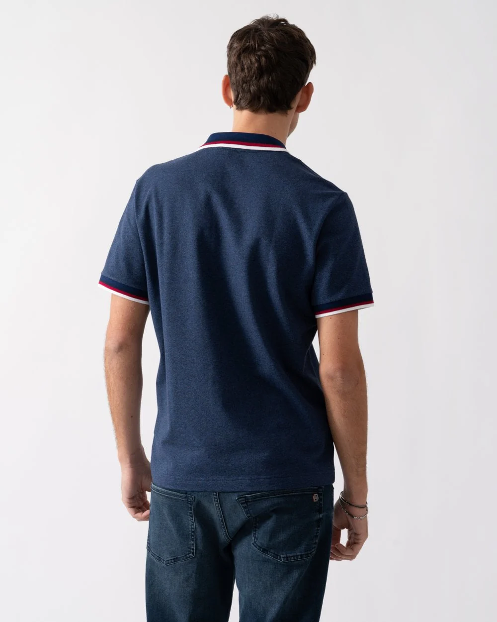 Lacoste Mens Regular Fit Contrast Collar Polo Shirt - Image 4