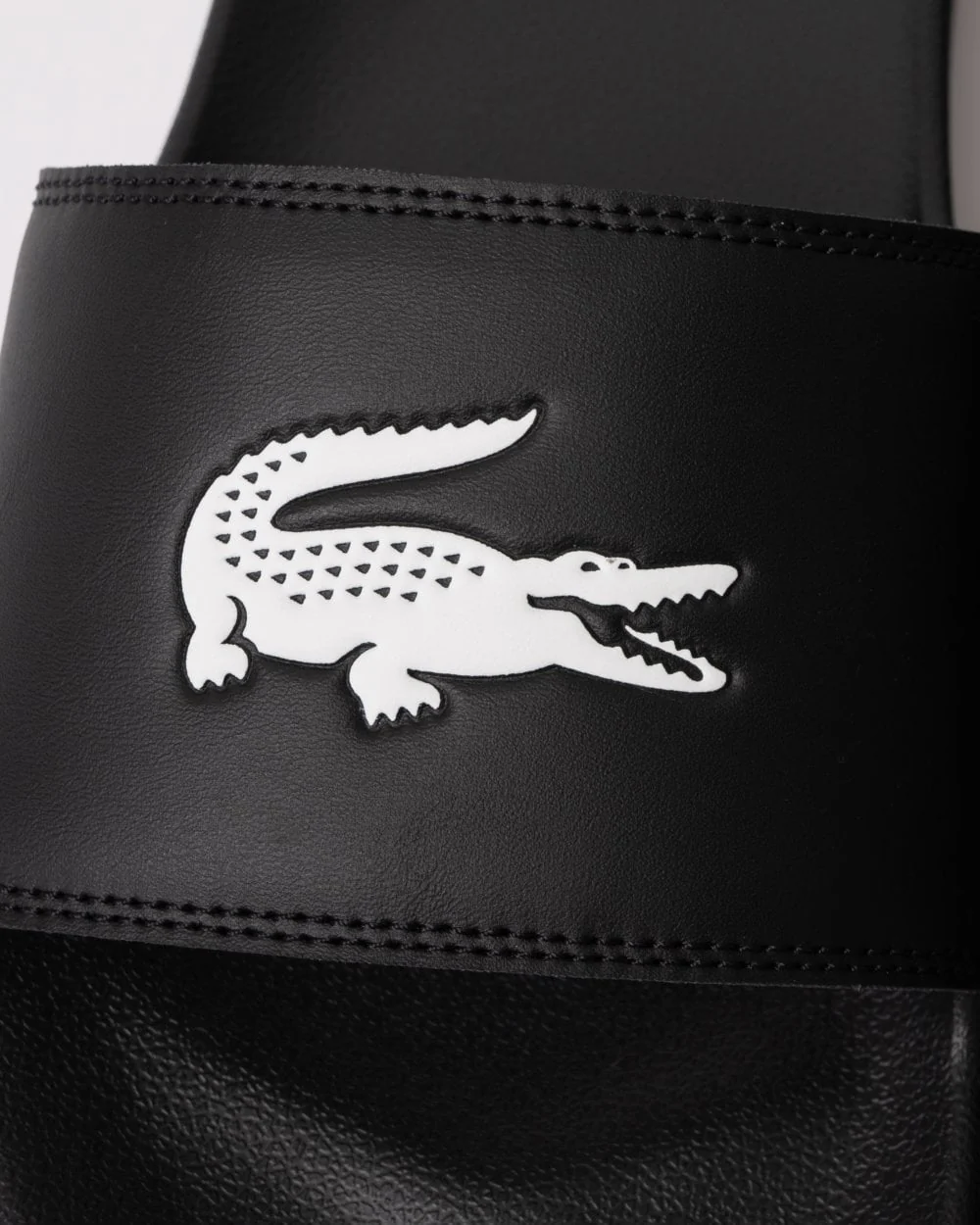 Lacoste Mens Serve Sliders - Black/White 312 - Image 2