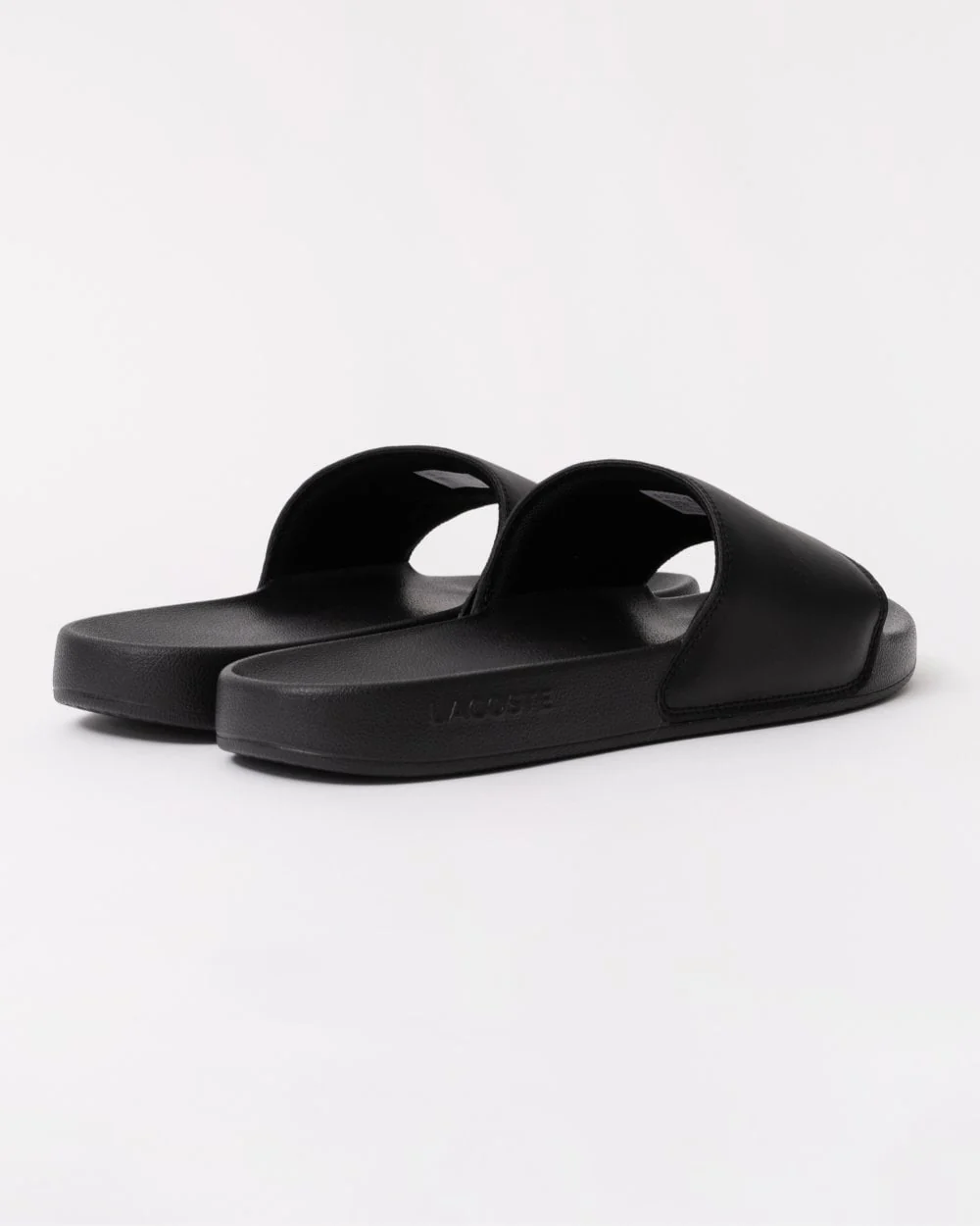 Lacoste Mens Serve Sliders - Black/White 312 - Image 3