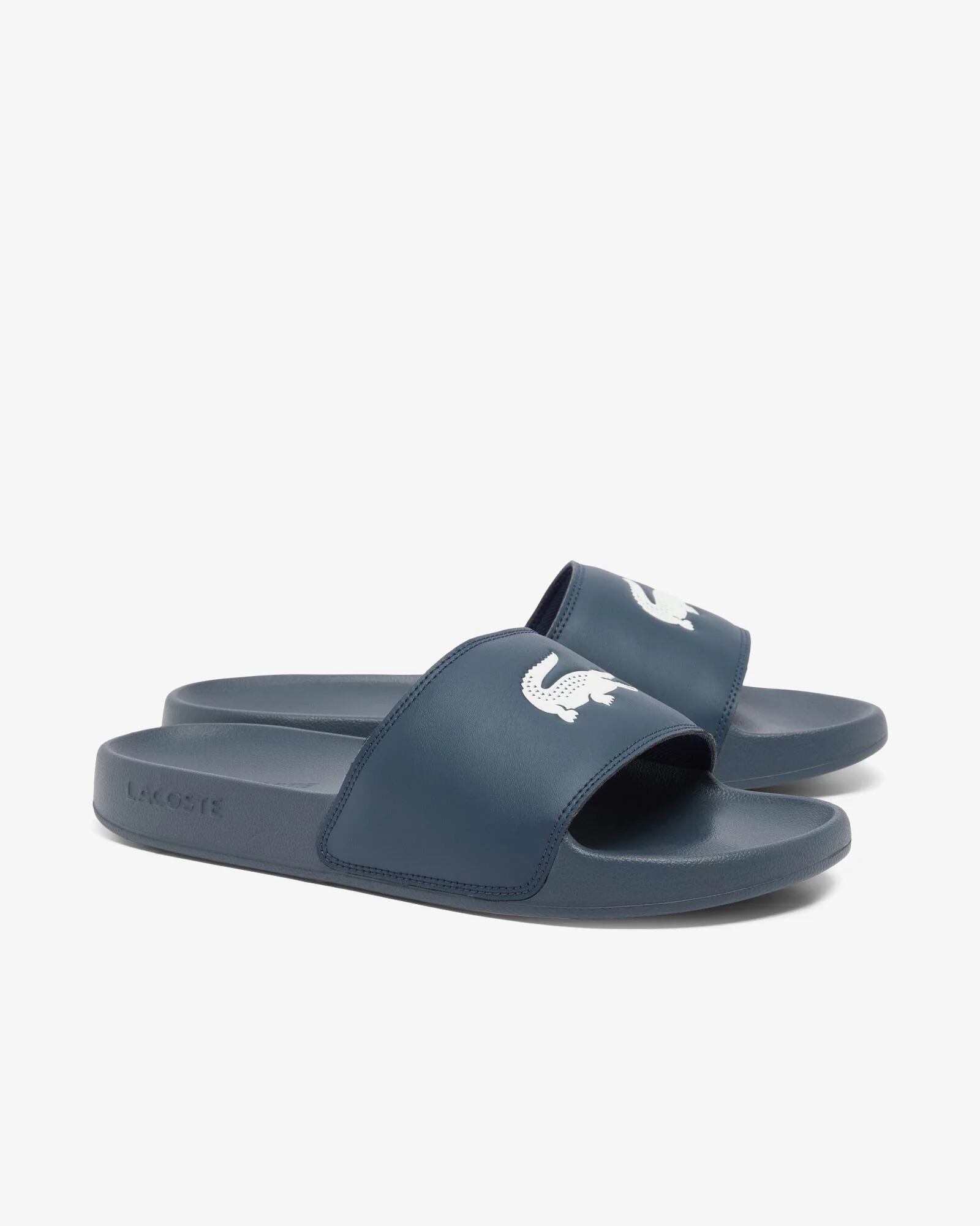 Lacoste Mens Serve Sliders - Navy/White 092 - Image 3
