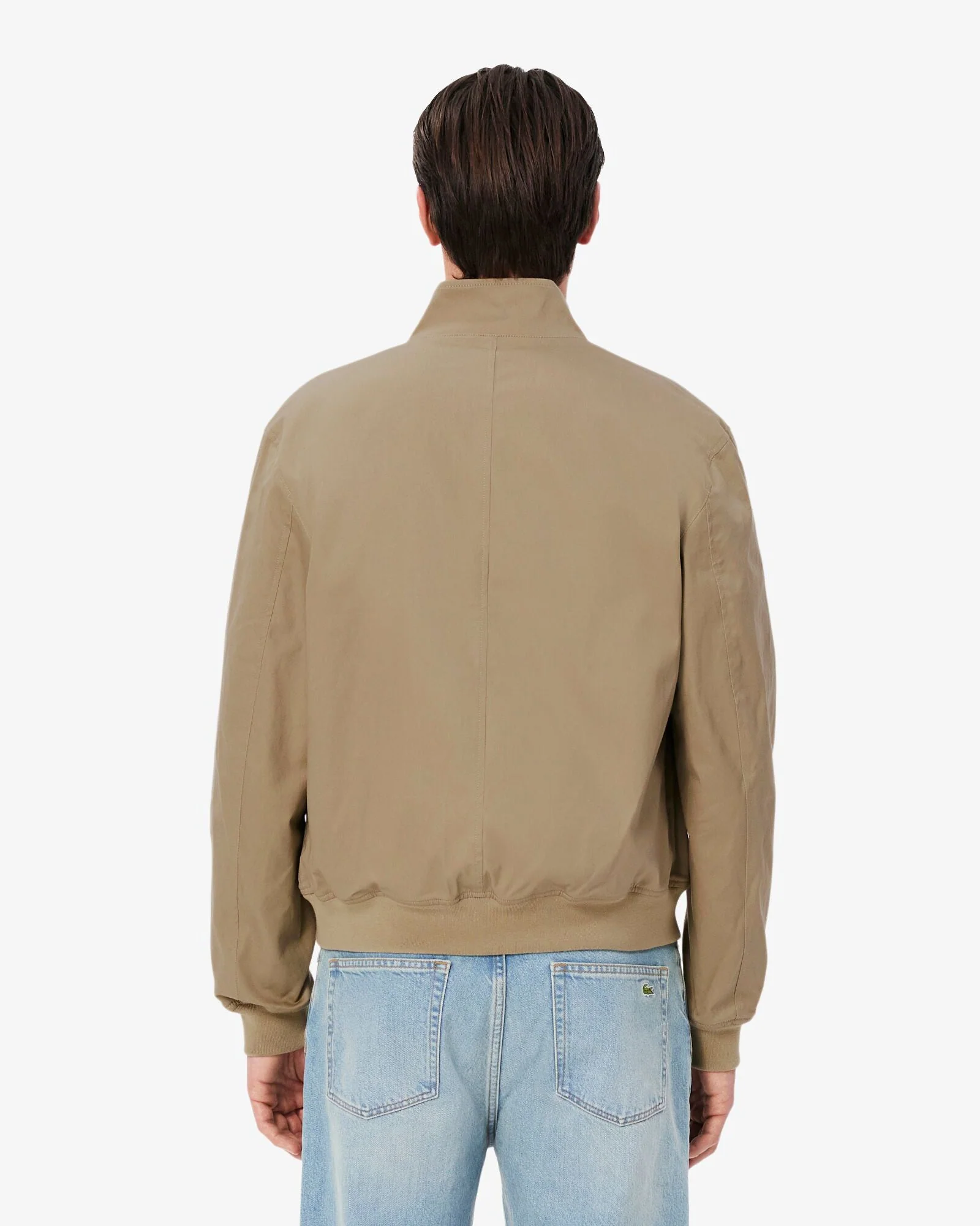 Lacoste Mens Showerproof Cotton Twill Harrington Jacket - Lion CB8 - Image 4