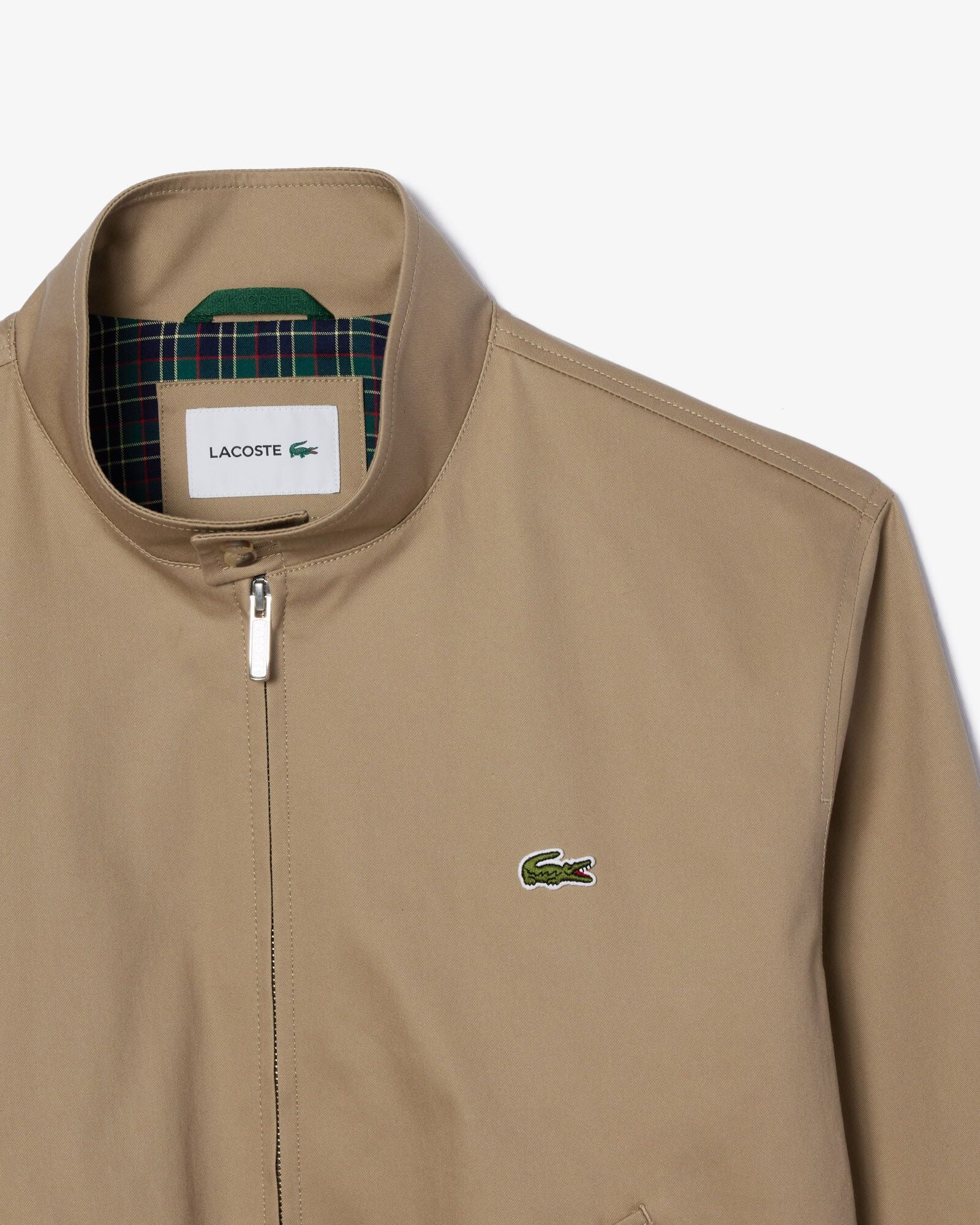Lacoste Mens Showerproof Cotton Twill Harrington Jacket - Lion CB8 - Image 5