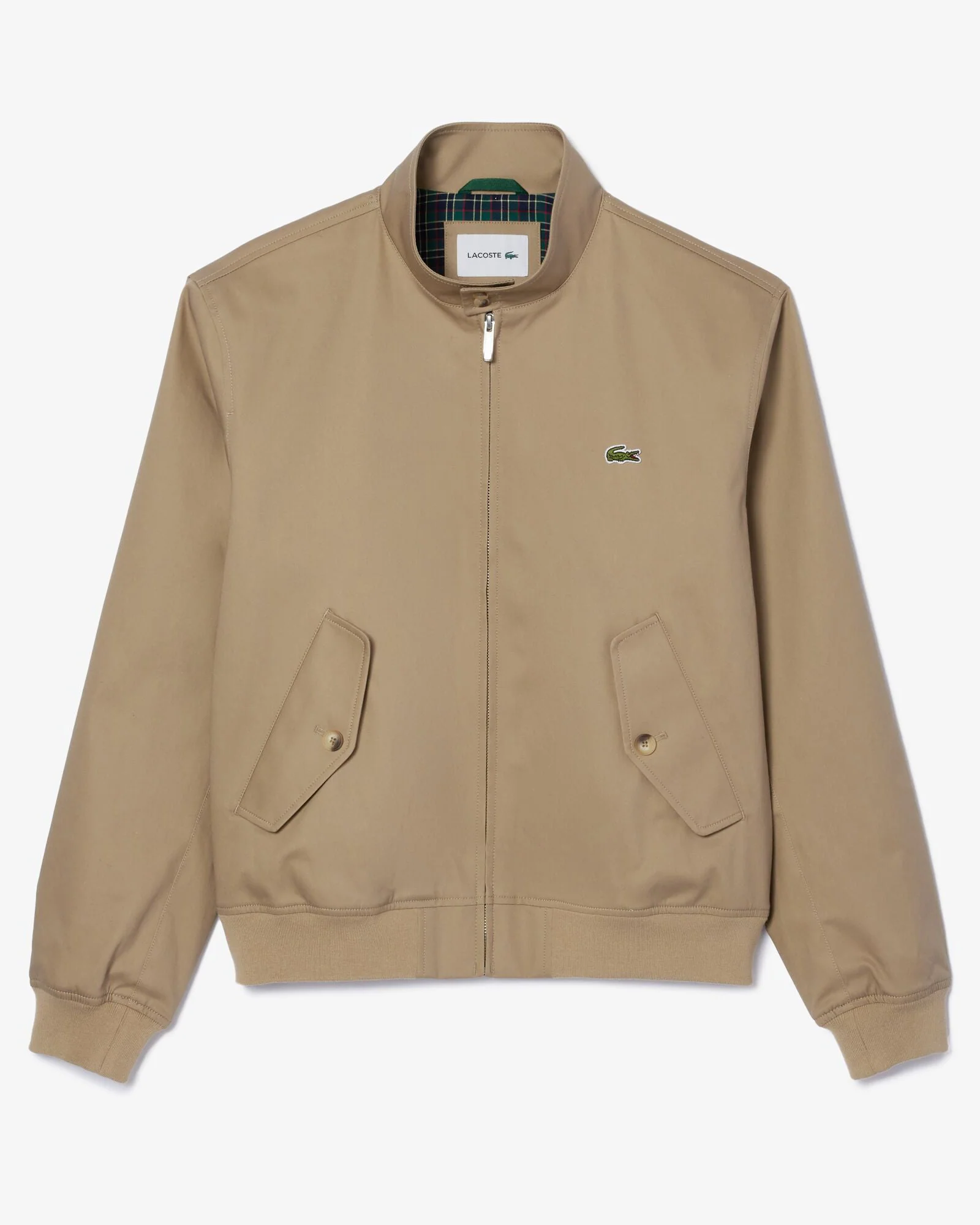 Lacoste Mens Showerproof Cotton Twill Harrington Jacket - Lion CB8 - Image 7