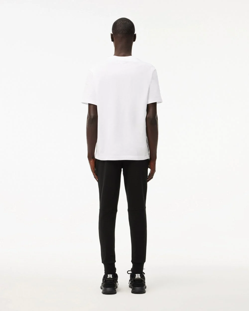 Lacoste Mens Slim Fit Fleece Joggers - Black 031 - Image 3