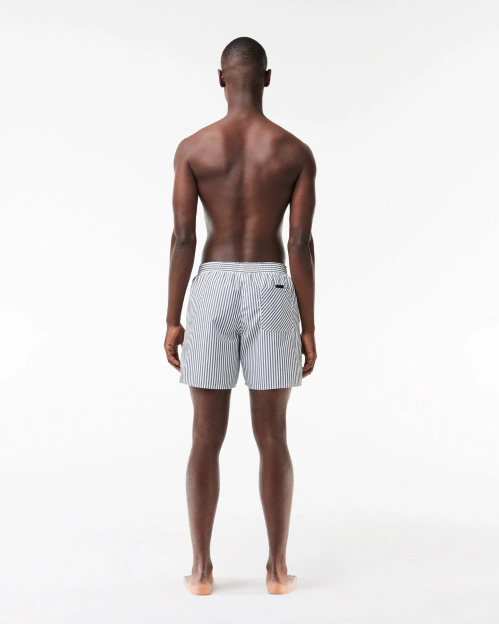 Lacoste Mens Striped Swimming Shorts - Image 3