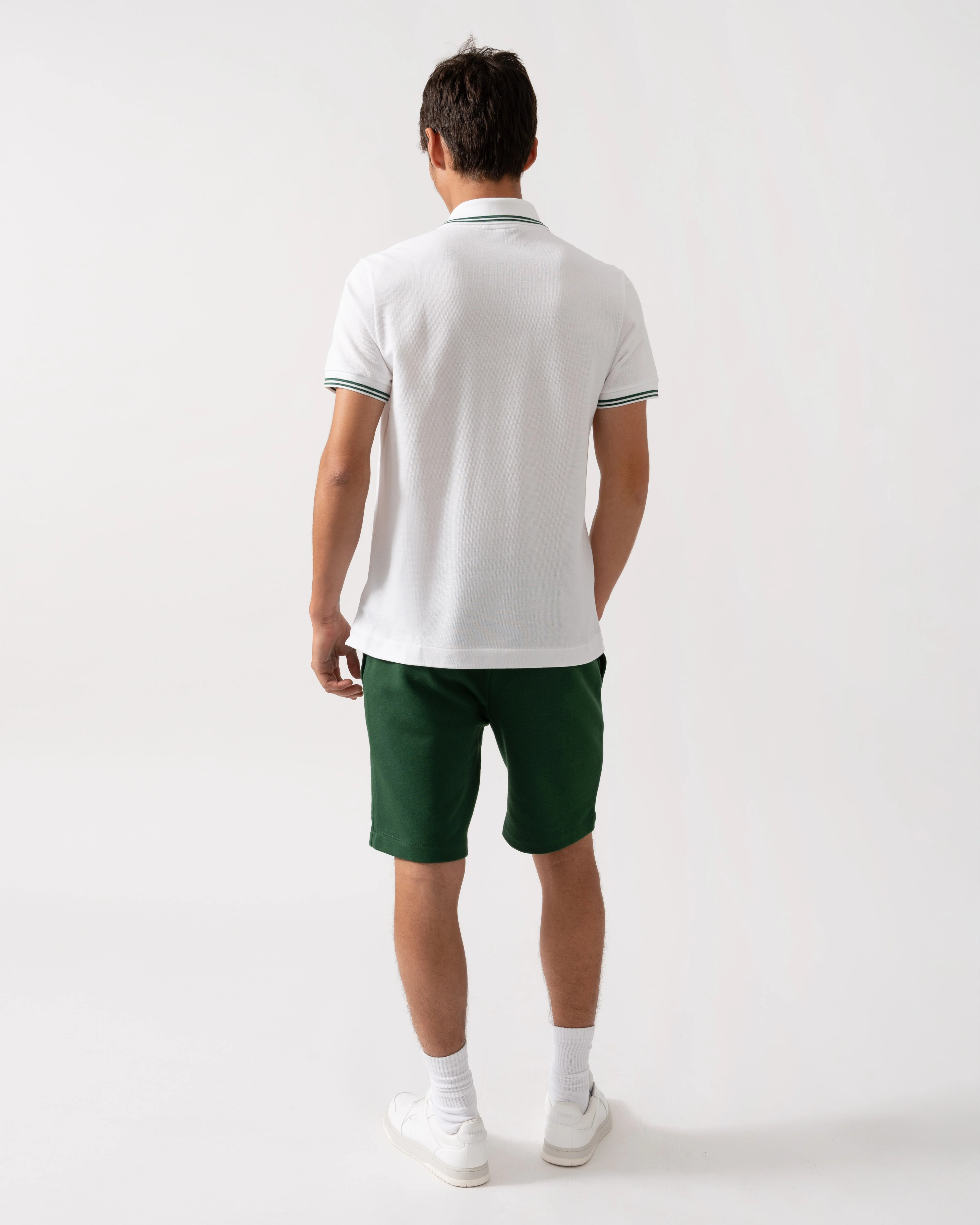 Lacoste Mens Tipped Polo Shirt - White 001 - Image 4