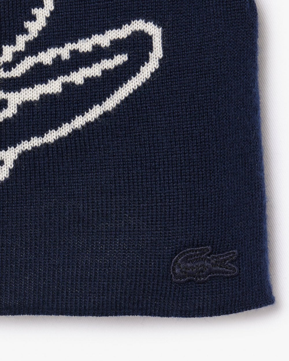Lacoste Mens Wool Crocodile Beanie - Image 2