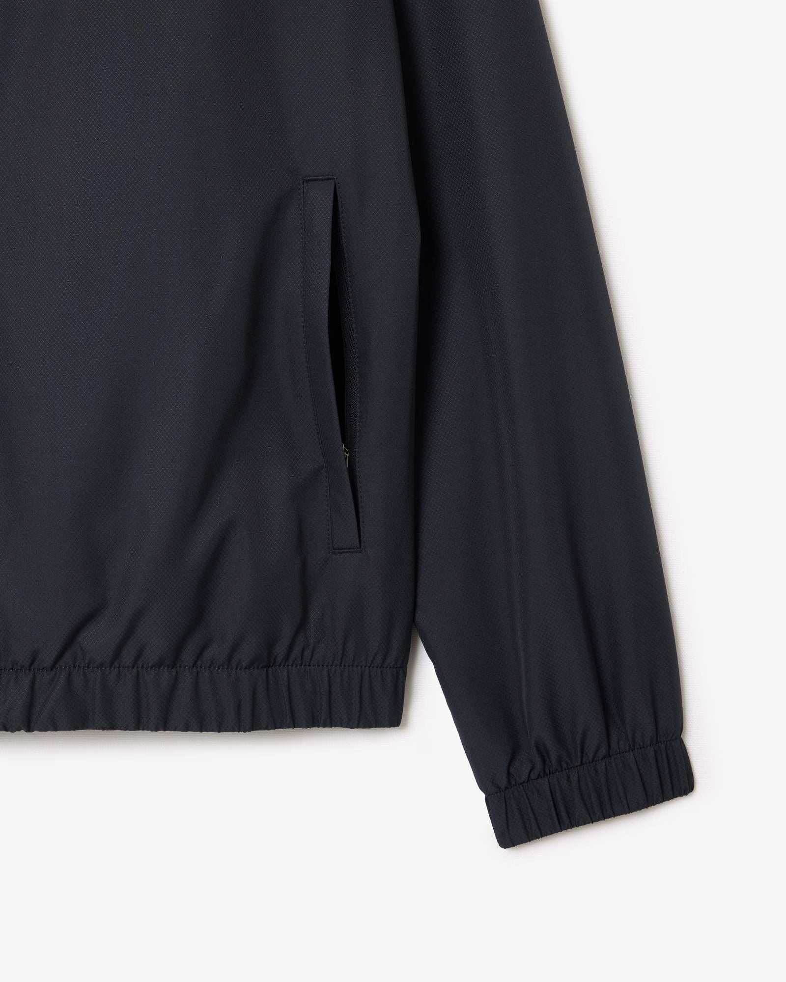 Lacoste Mens Zipped Training Jacket - Graphite/Graphite RT3 - Image 6