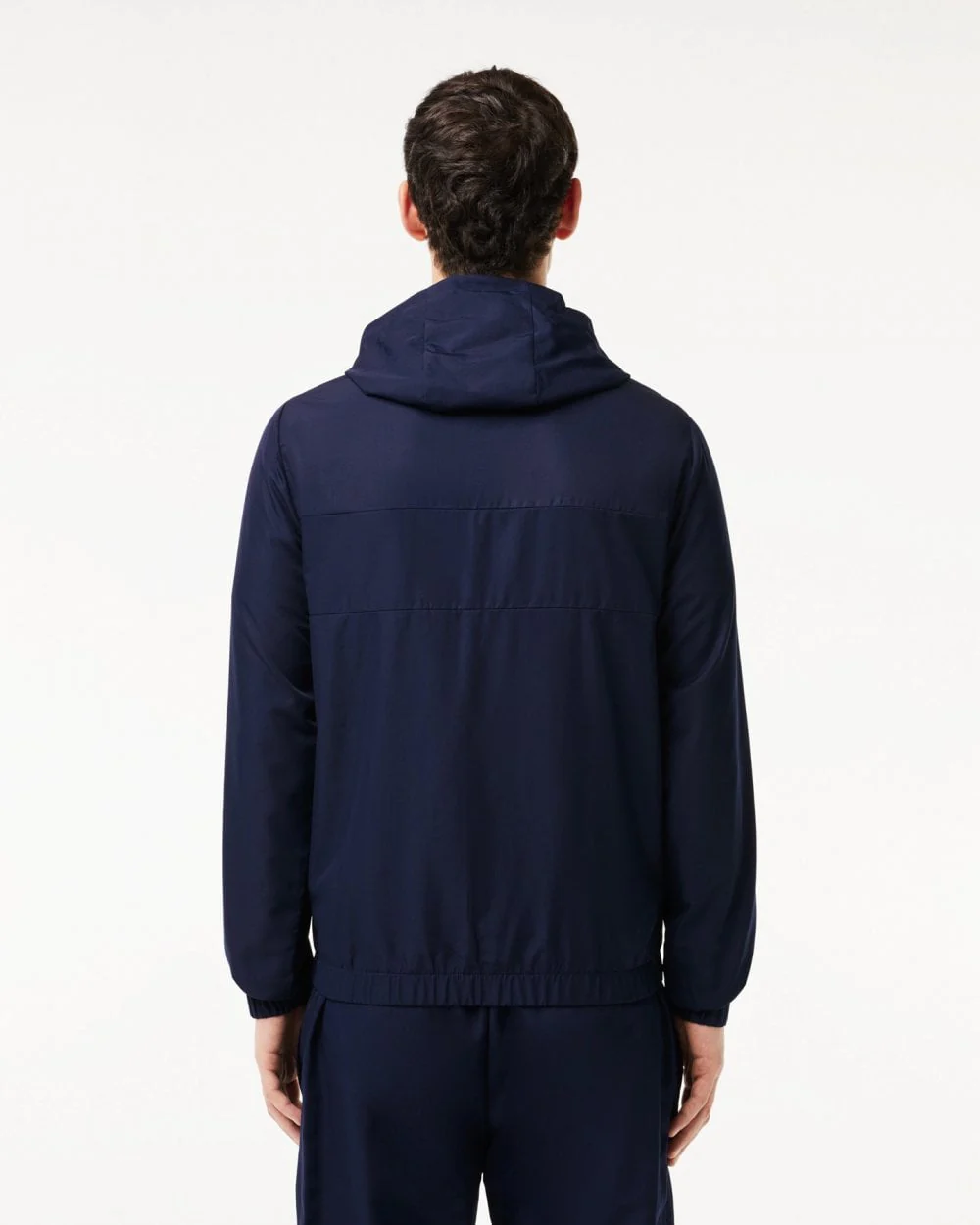 Lacoste Mens Zipped Training Jacket - Navy Blue 5FS - Image 4