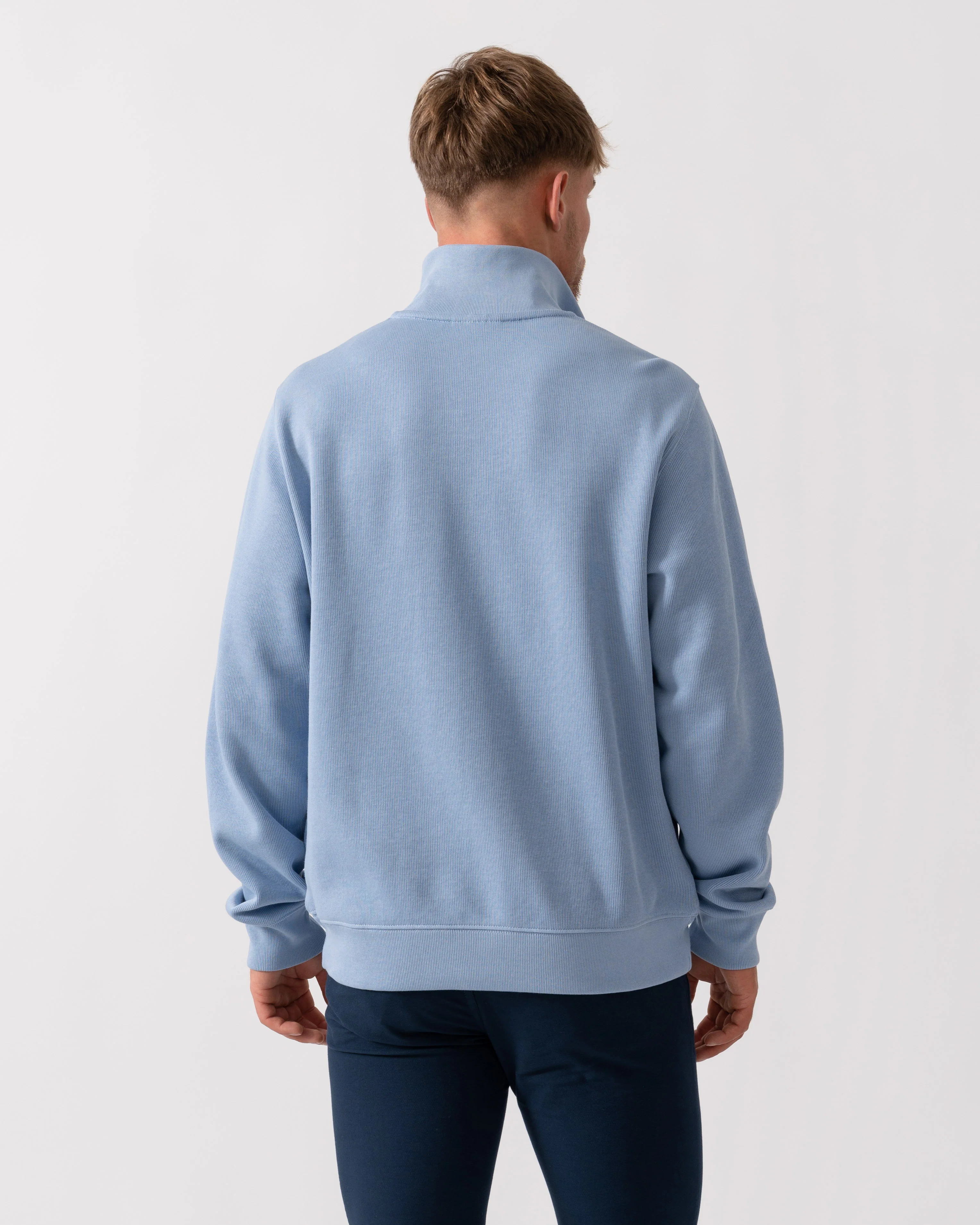 Lacoste Zippered Stand-Up Collar Cotton Sweatshirt - Aphylla AEY - Image 4