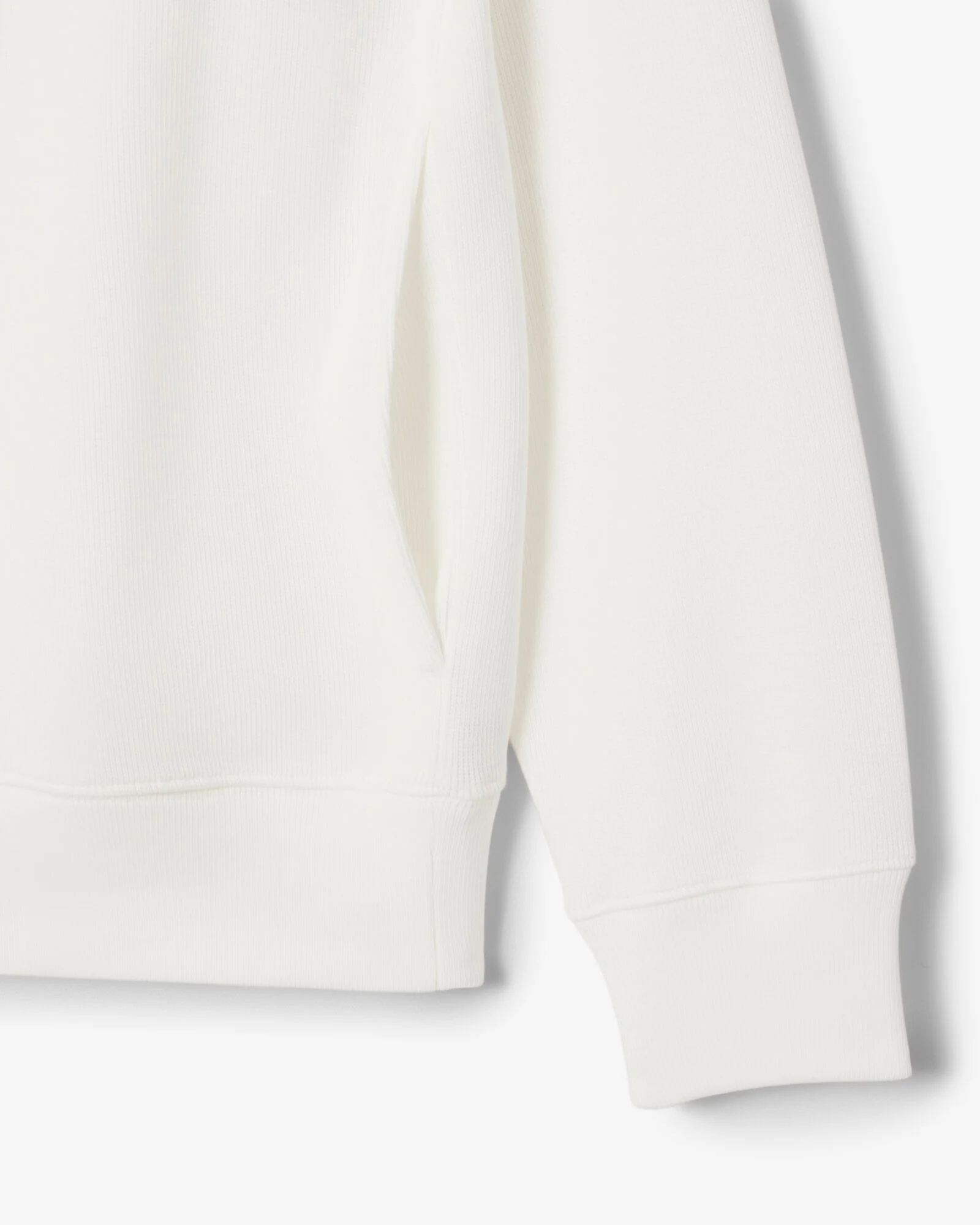 Lacoste Mens Zippered Stand-Up Collar Cotton Sweatshirt - Flour 70V - Image 6