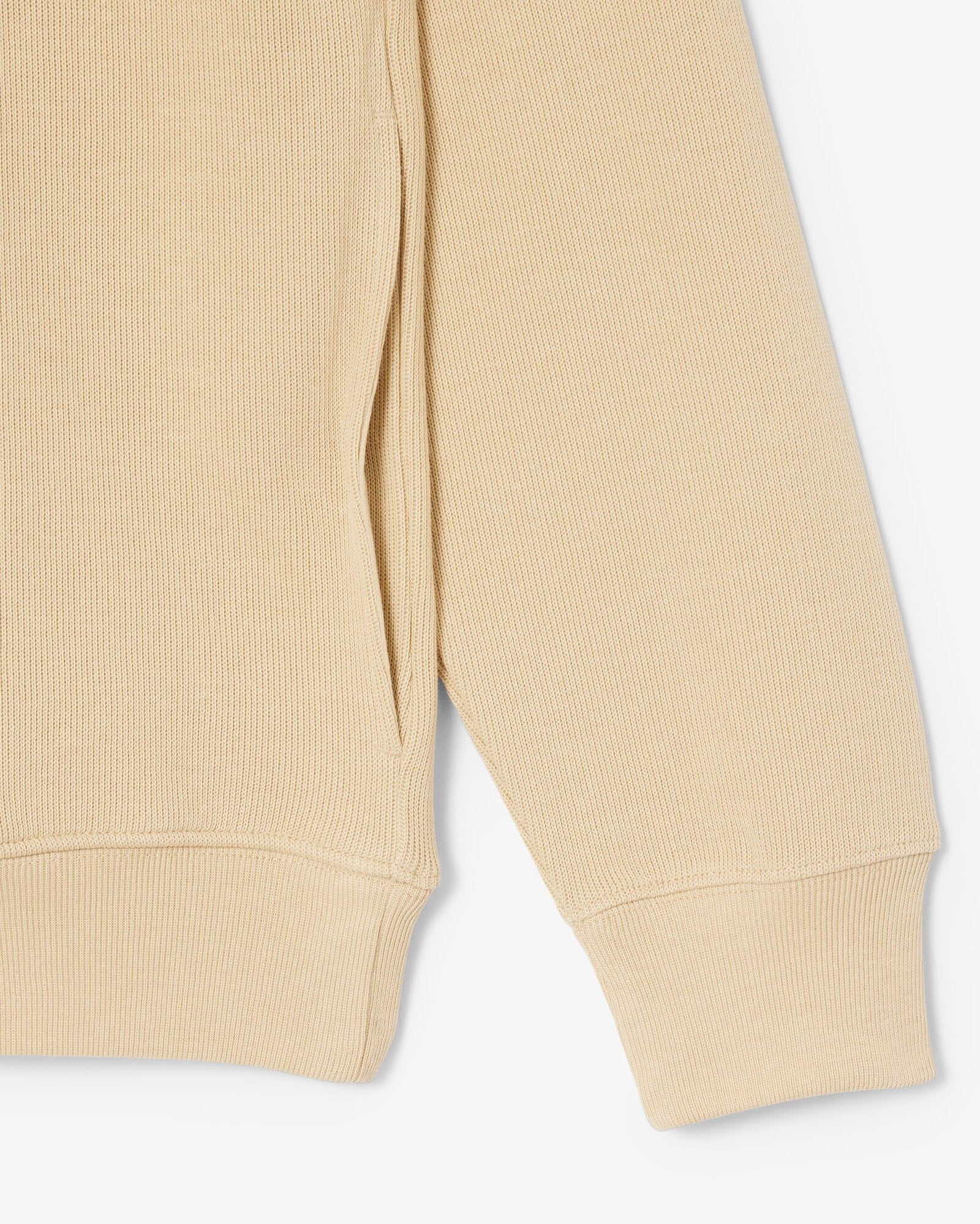 Lacoste Zippered Stand-Up Collar Cotton Sweatshirt - Millet 8XF - Image 6