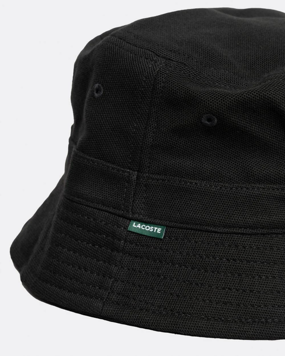 Lacoste Organic Cotton Bucket Hat - Black 031 - Image 3