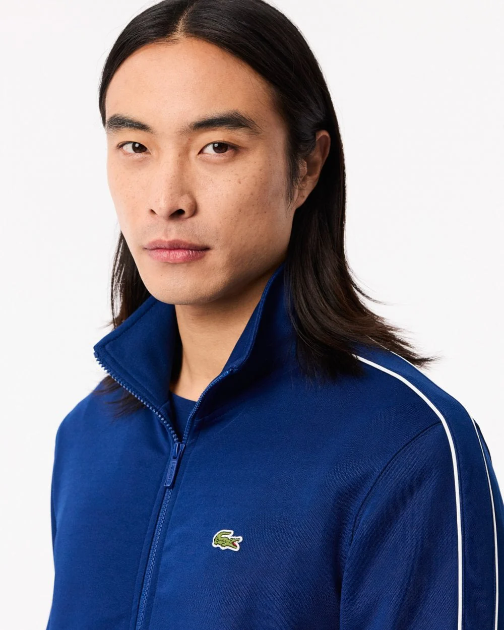 Lacoste Paris Mens Piqué Zip Front Track Jacket - Image 3
