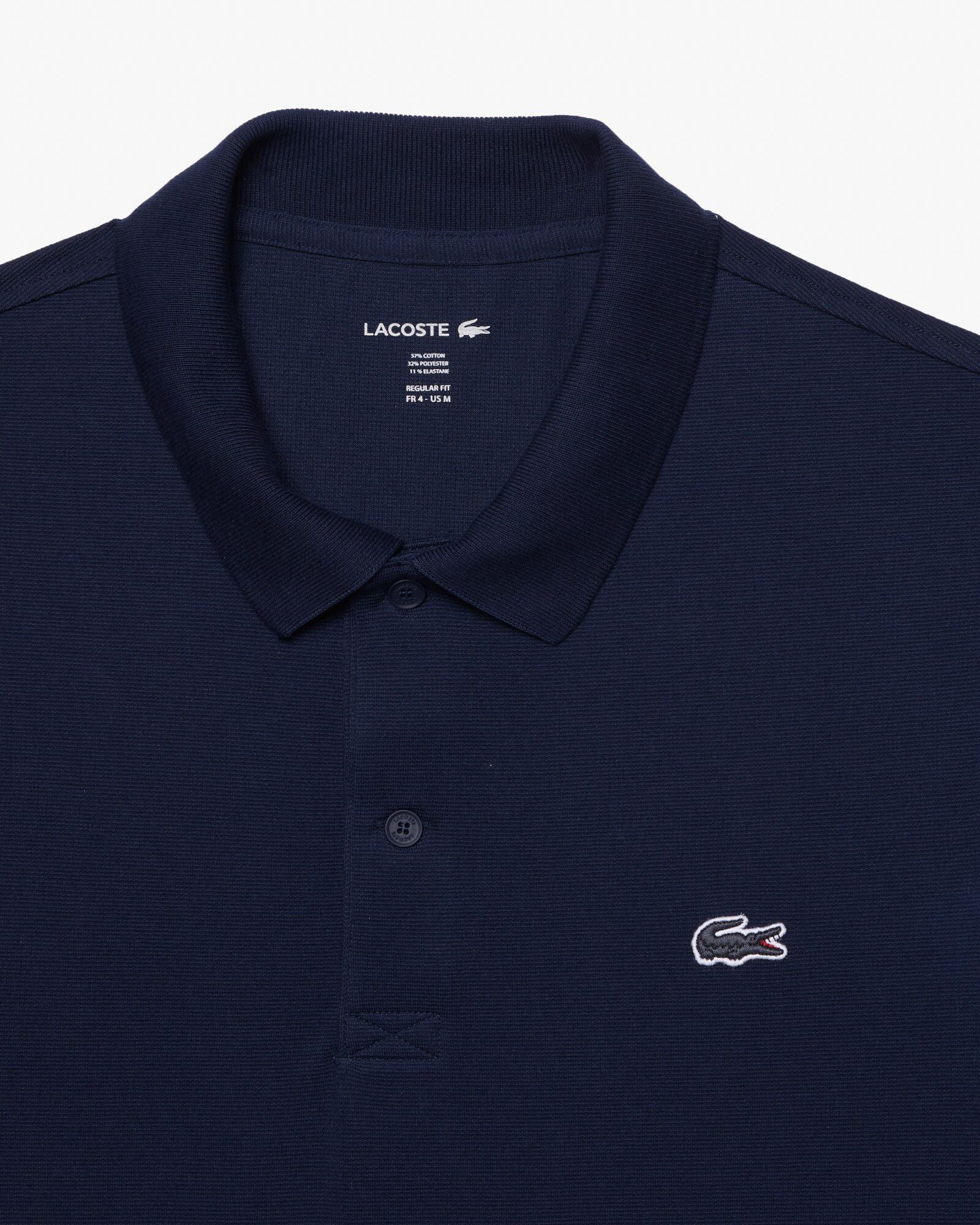 Lacoste Short Sleeved Mens Polo Shirt - Navy Blue 166 - Image 5