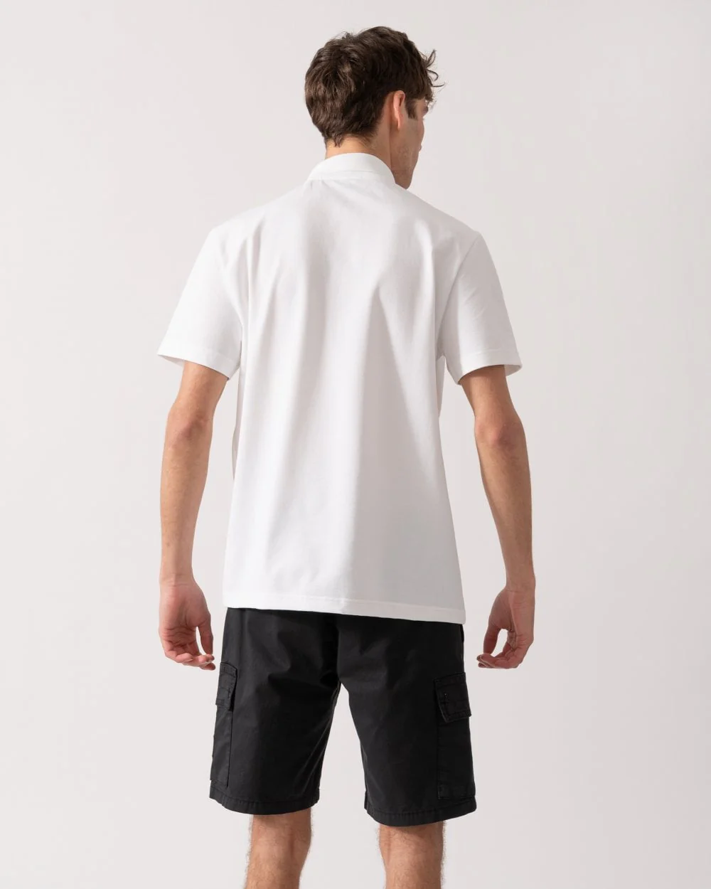 Lacoste Short Sleeved Mens Polo Shirt - White 001 - Image 4