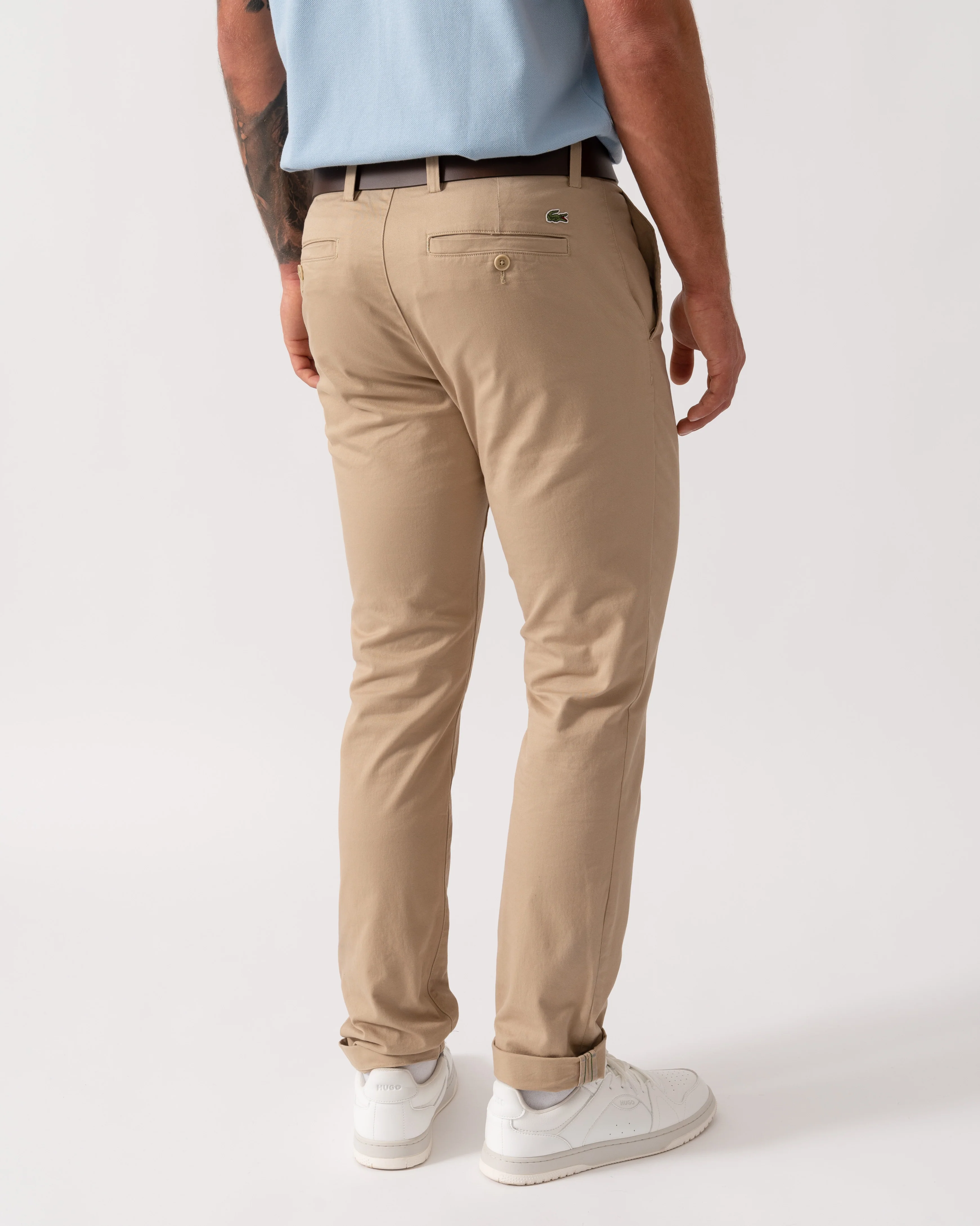 Lacoste Slim Fit Stretch Cotton Mens Chinos - Viennese 02S - Image 2